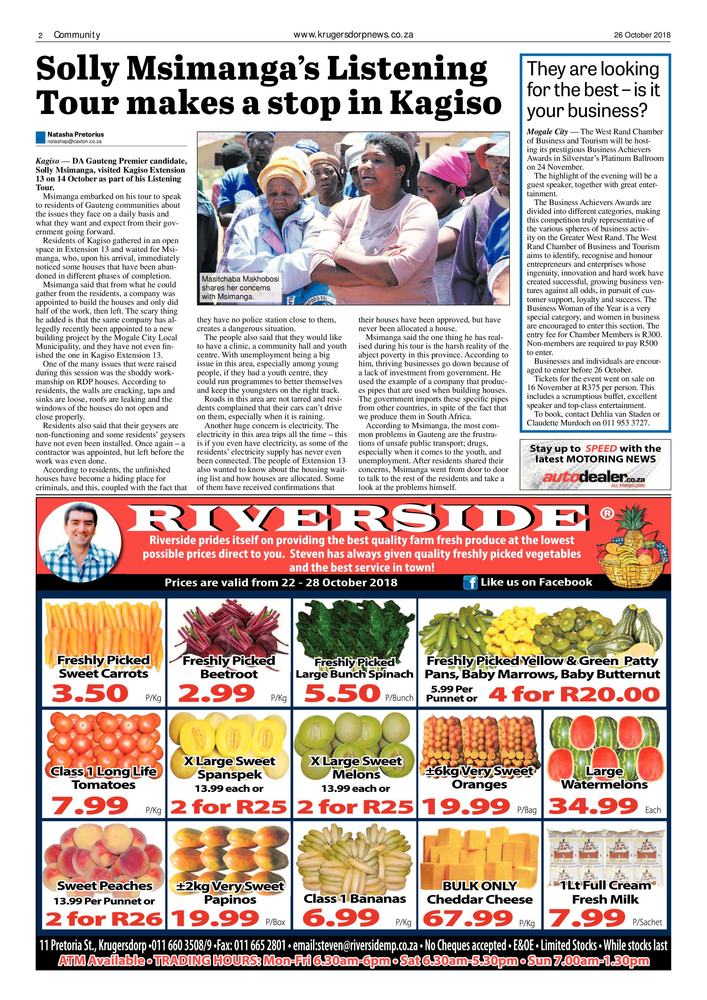 Krugersdorp News 28 October 2018 page 2