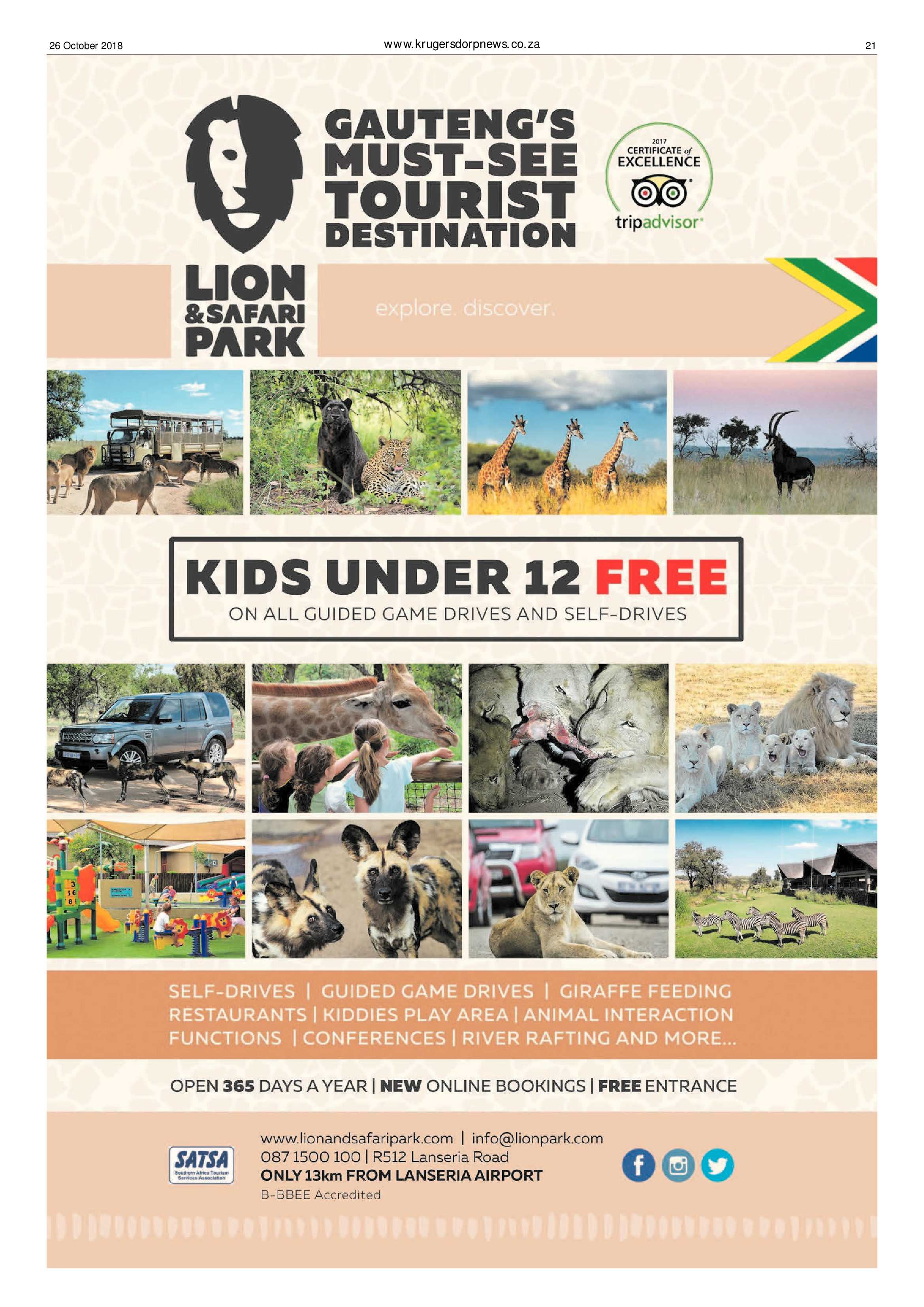 Krugersdorp News 28 October 2018 page 21