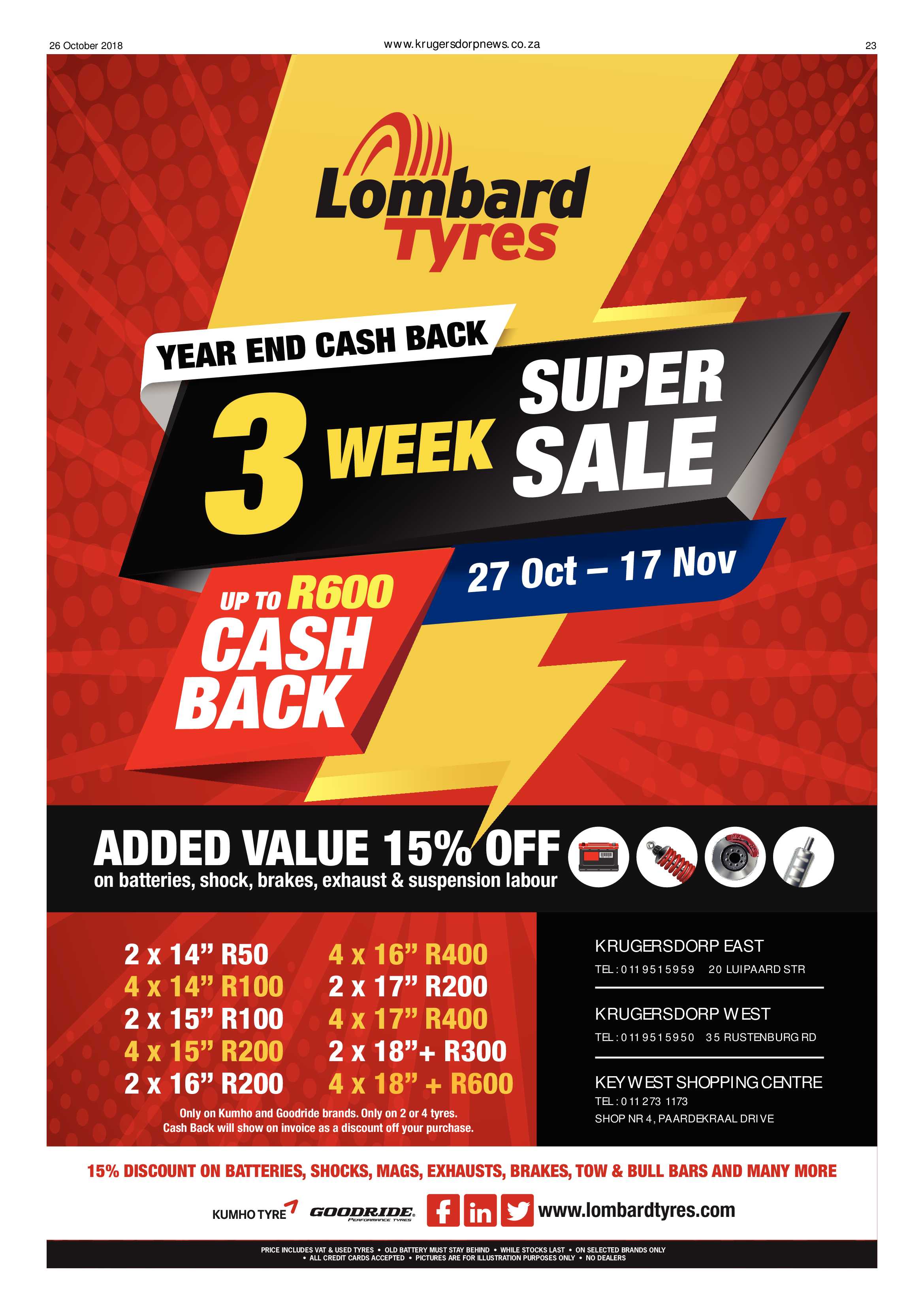 Krugersdorp News 28 October 2018 page 23
