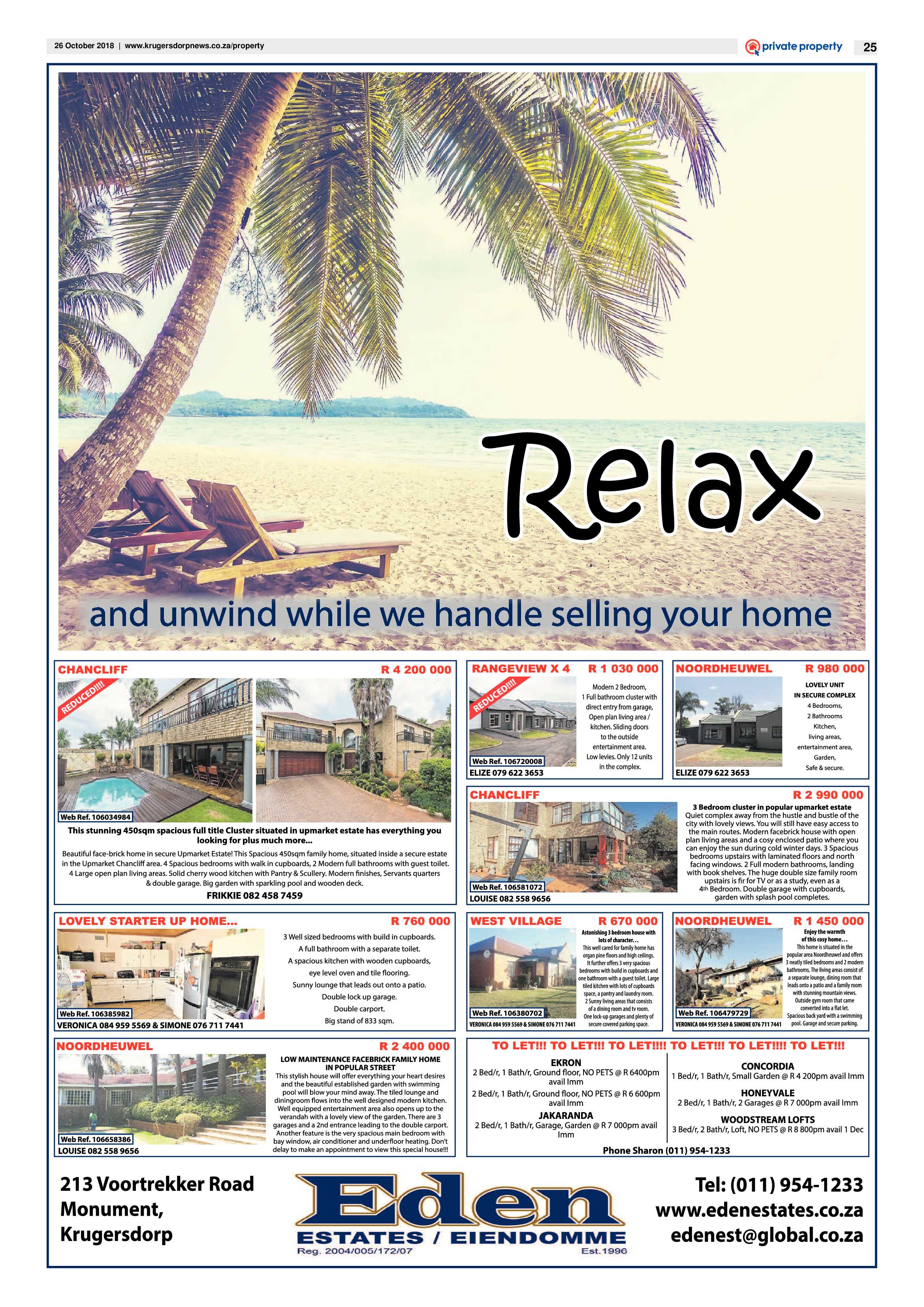 Krugersdorp News 28 October 2018 page 25
