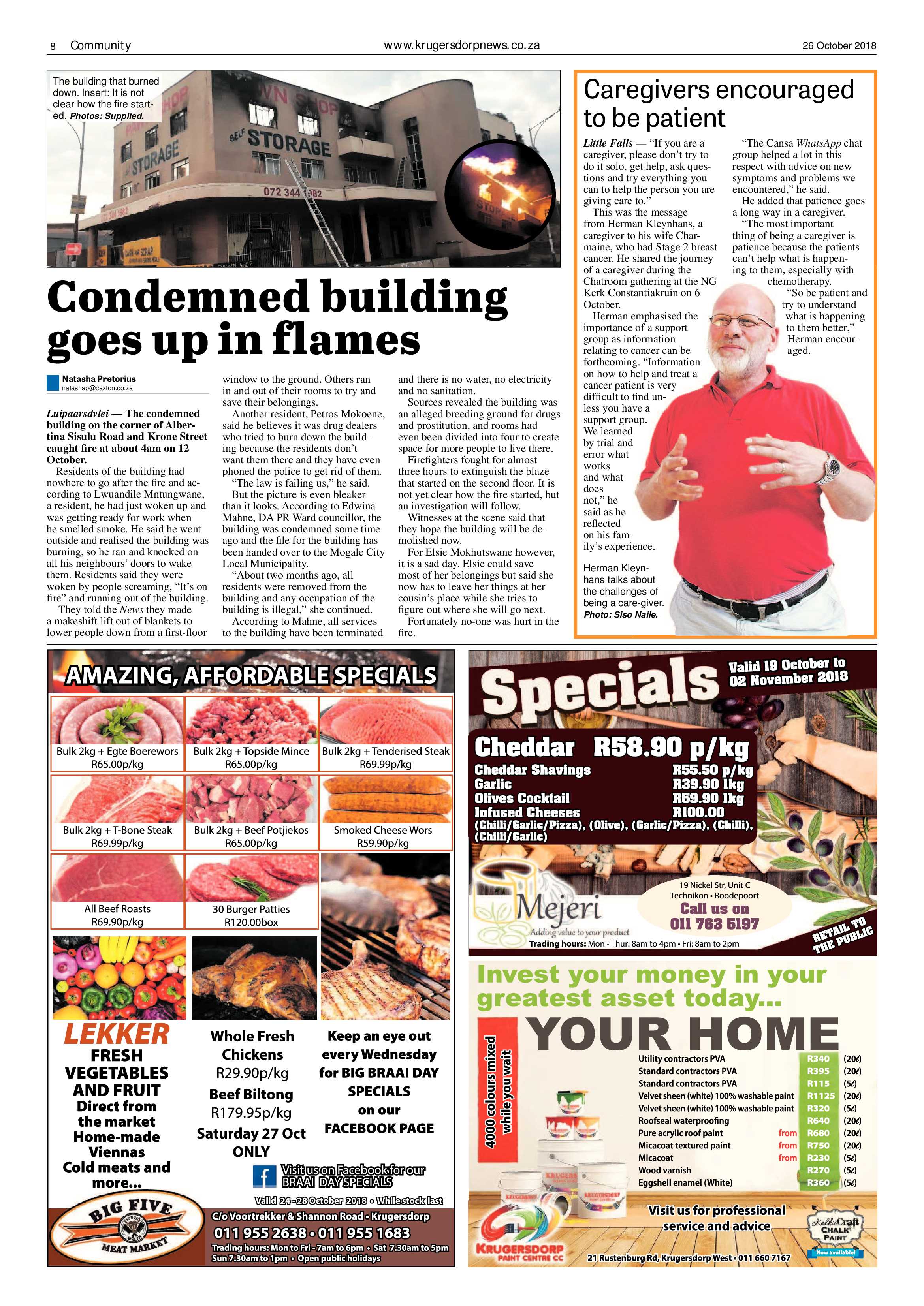 Krugersdorp News 28 October 2018 page 8