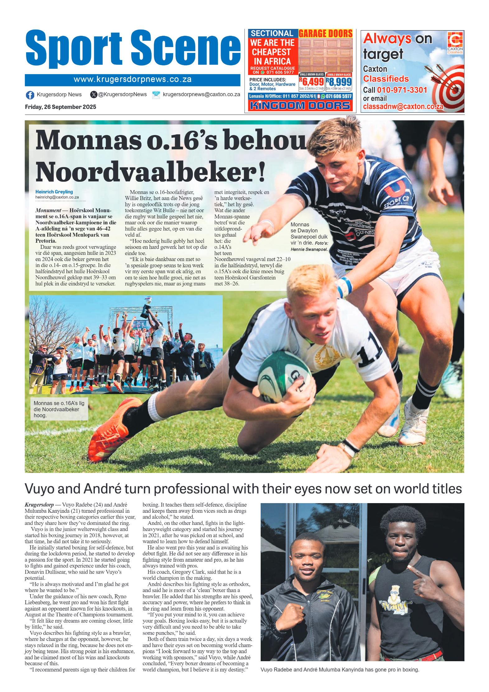 Krugersdorp News 26 September 2025 page 12