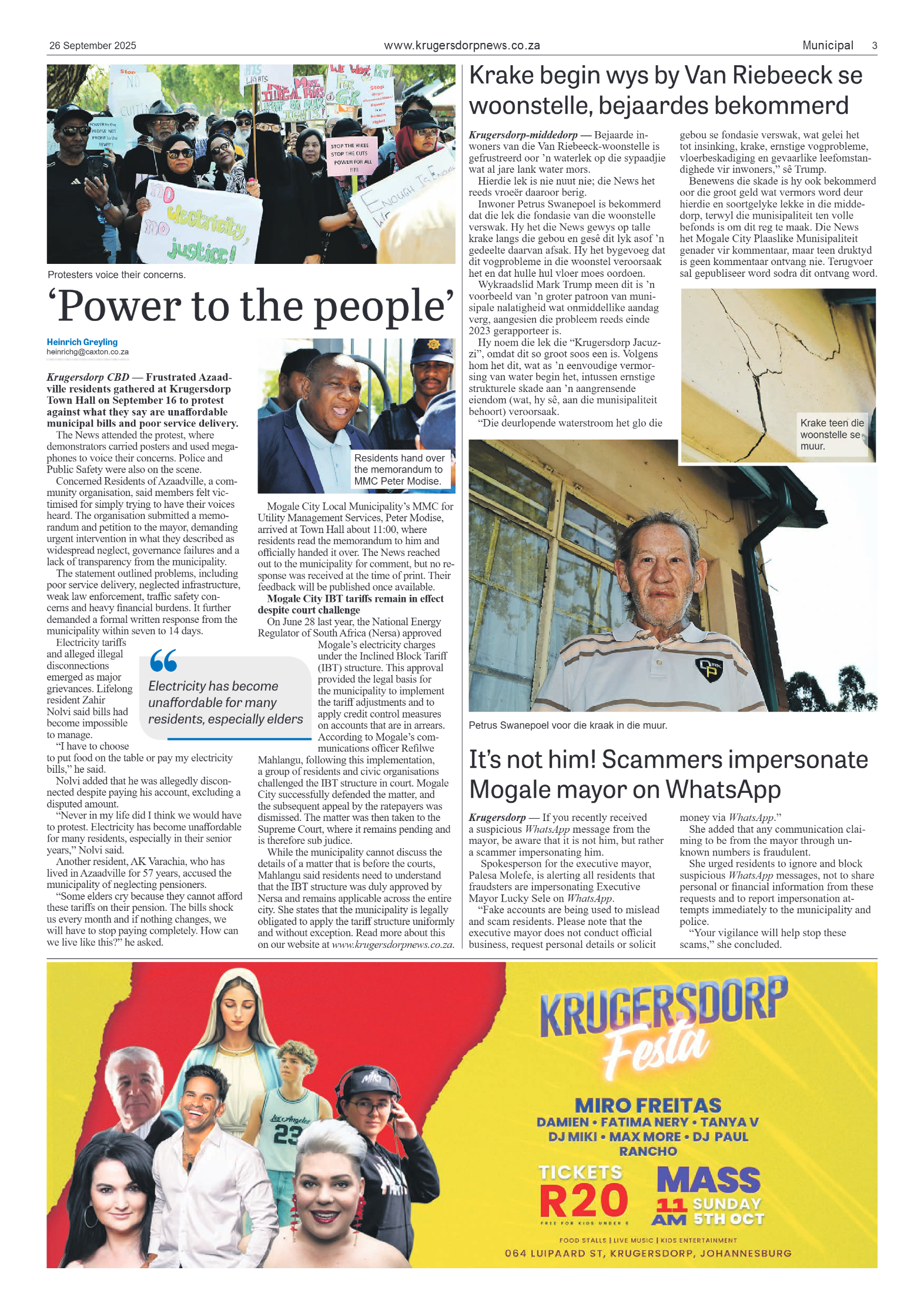 Krugersdorp News 26 September 2025 page 3