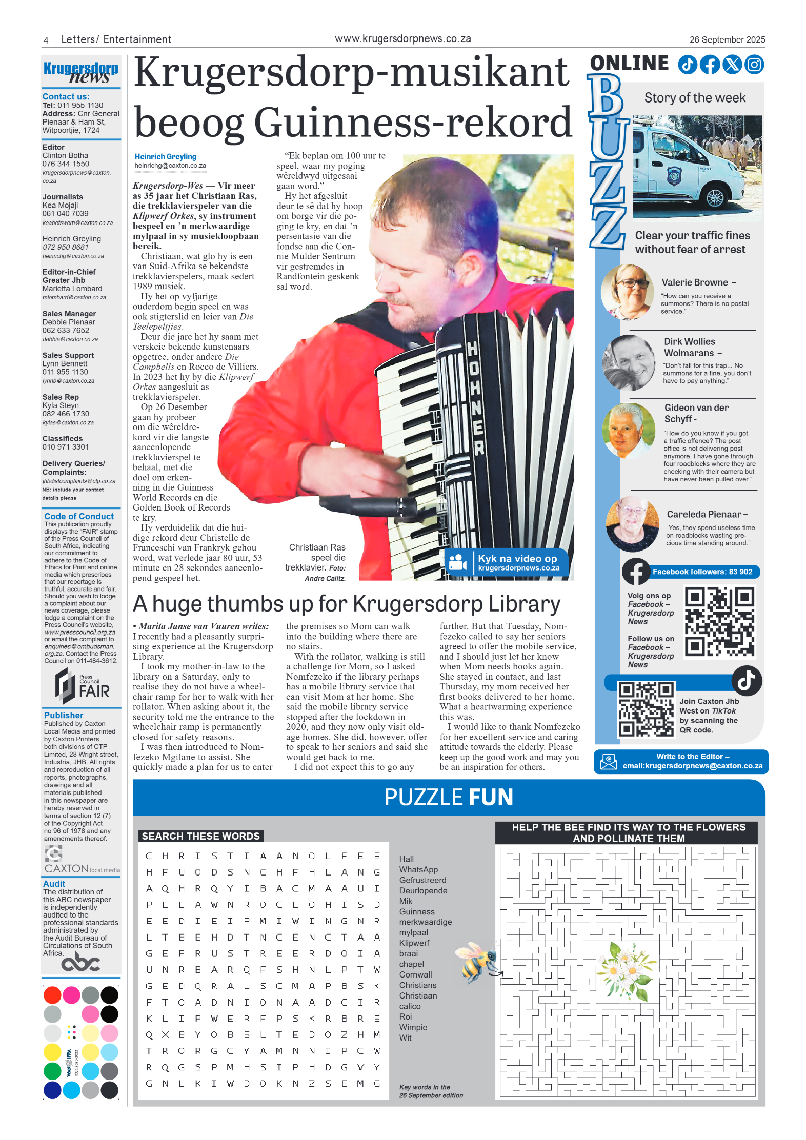 Krugersdorp News 26 September 2025 page 4