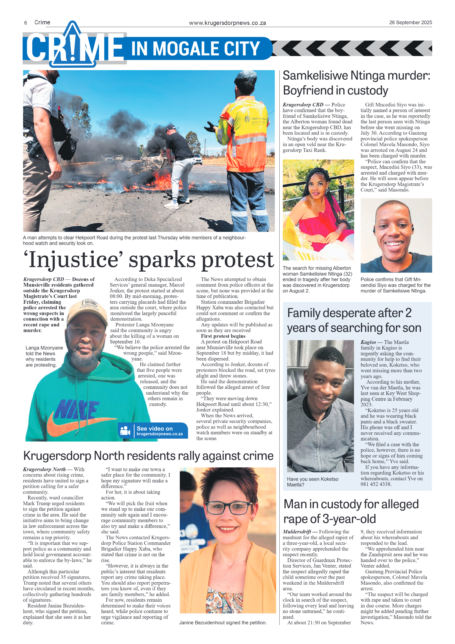 Krugersdorp News 26 September 2025 page 6