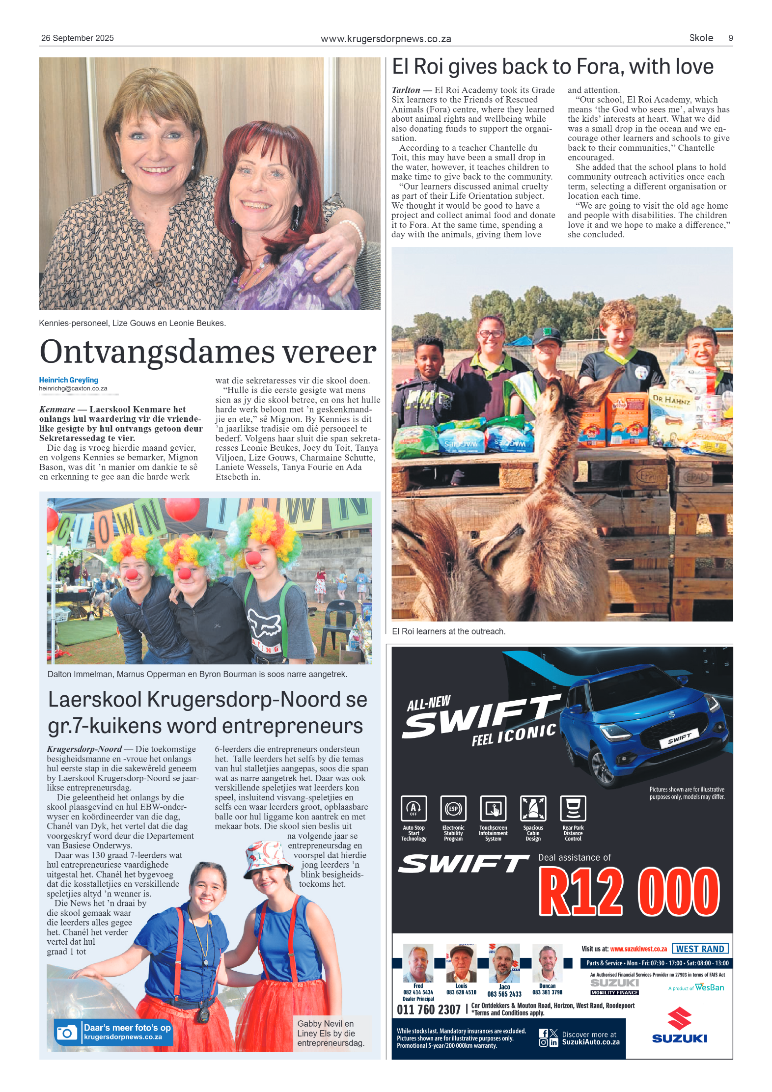 Krugersdorp News 26 September 2025 page 9