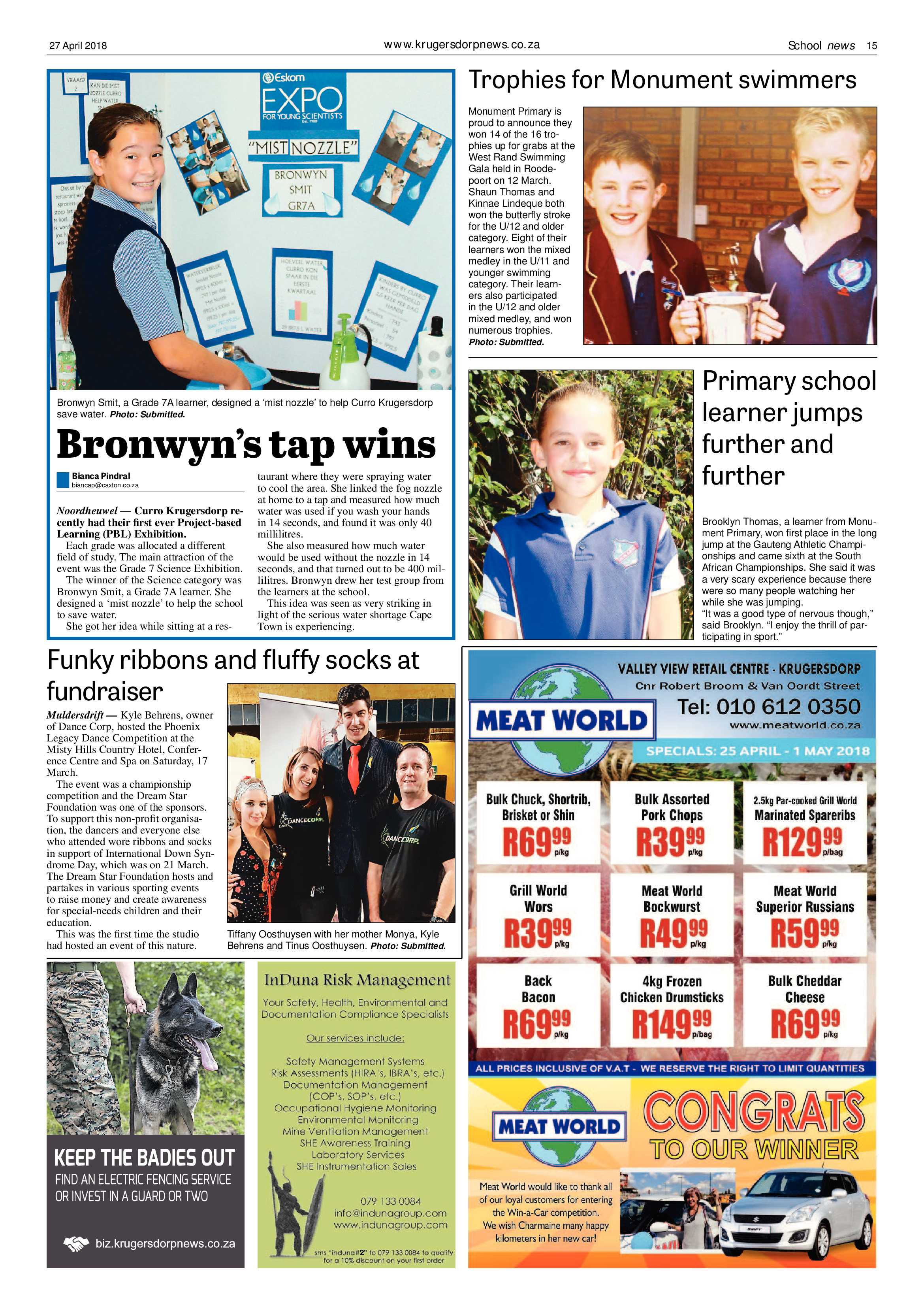 Krugersdorp News 27 April 2018 page 15
