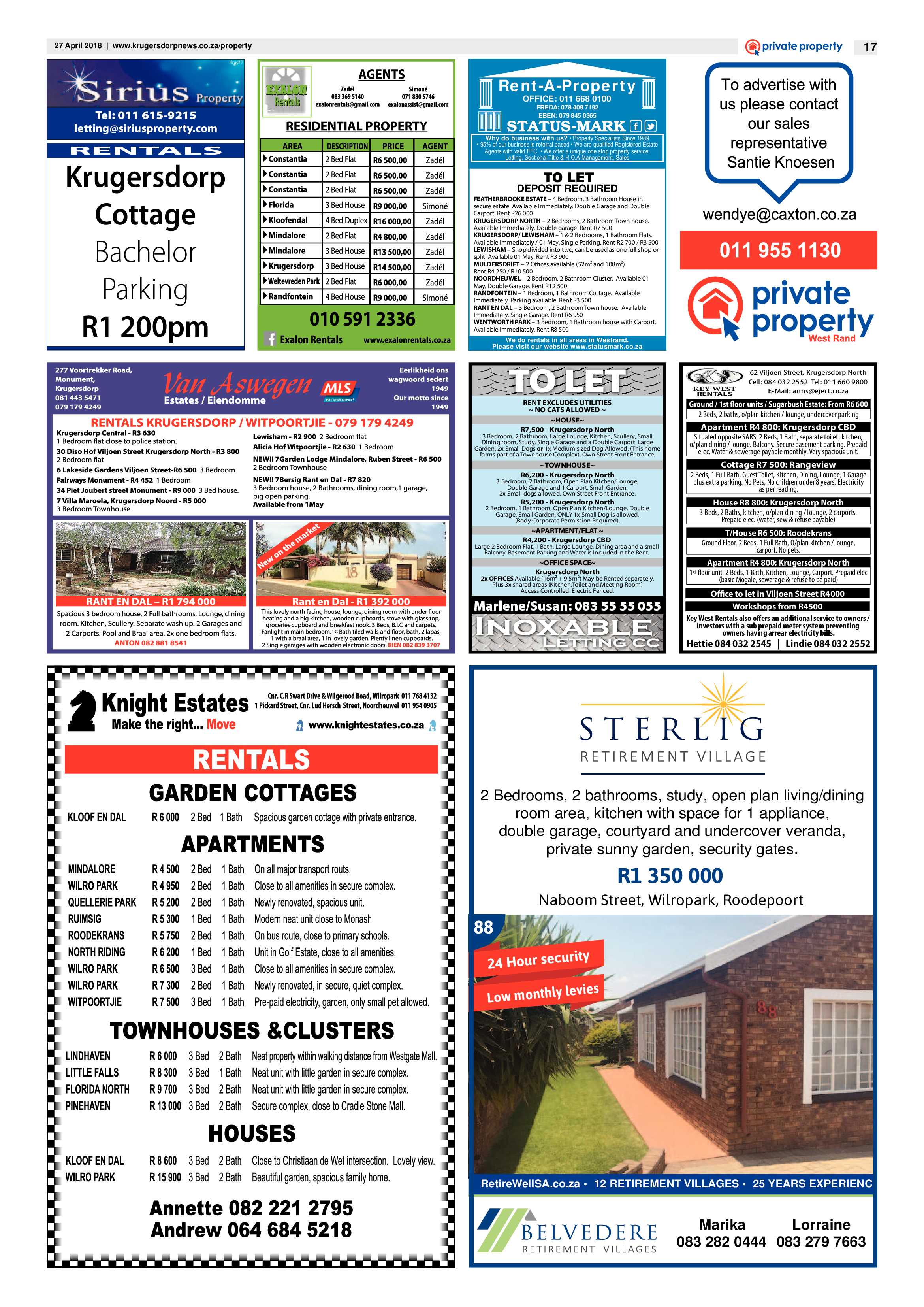 Krugersdorp News 27 April 2018 page 17