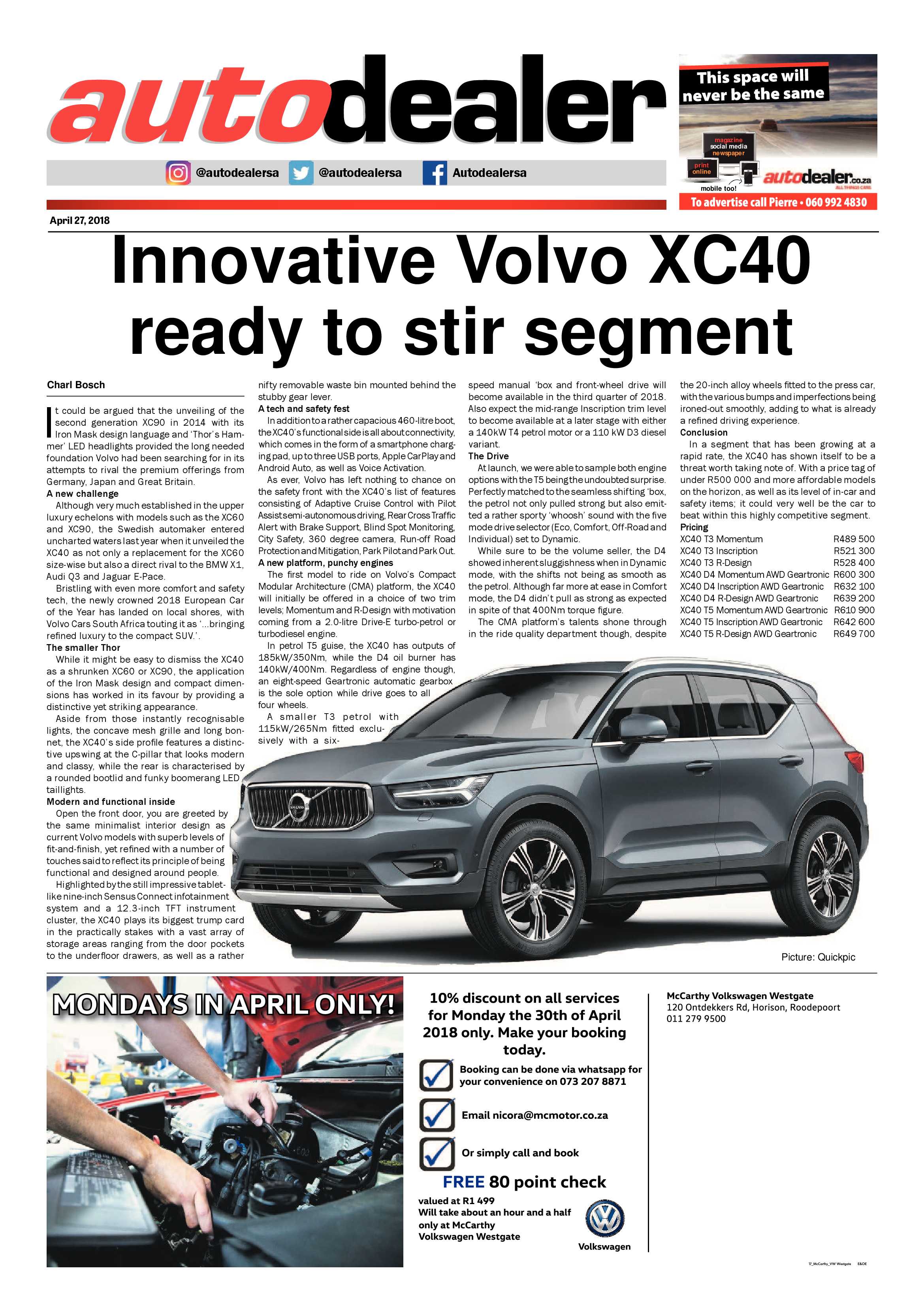 Krugersdorp News 27 April 2018 page 21