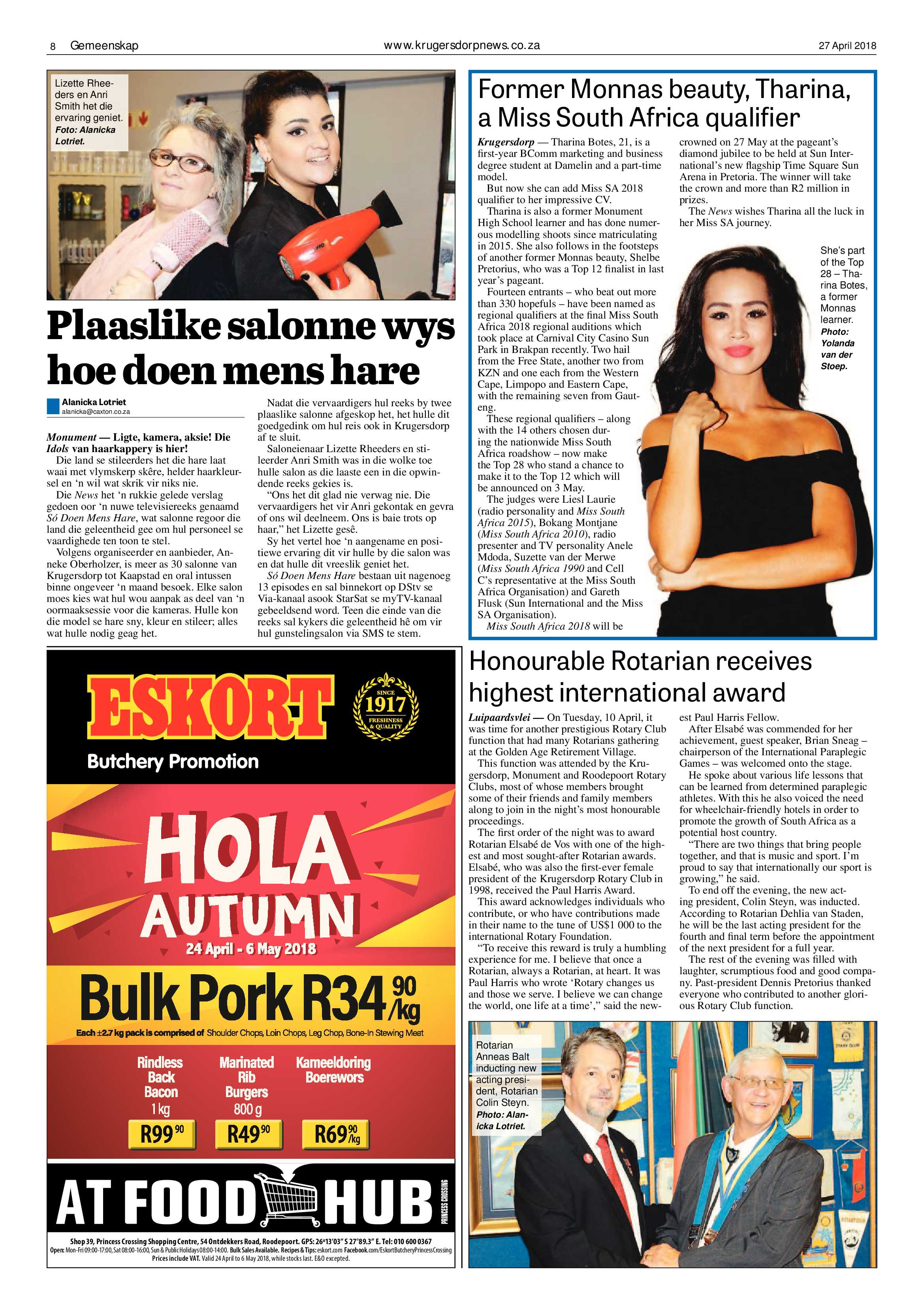 Krugersdorp News 27 April 2018 page 8