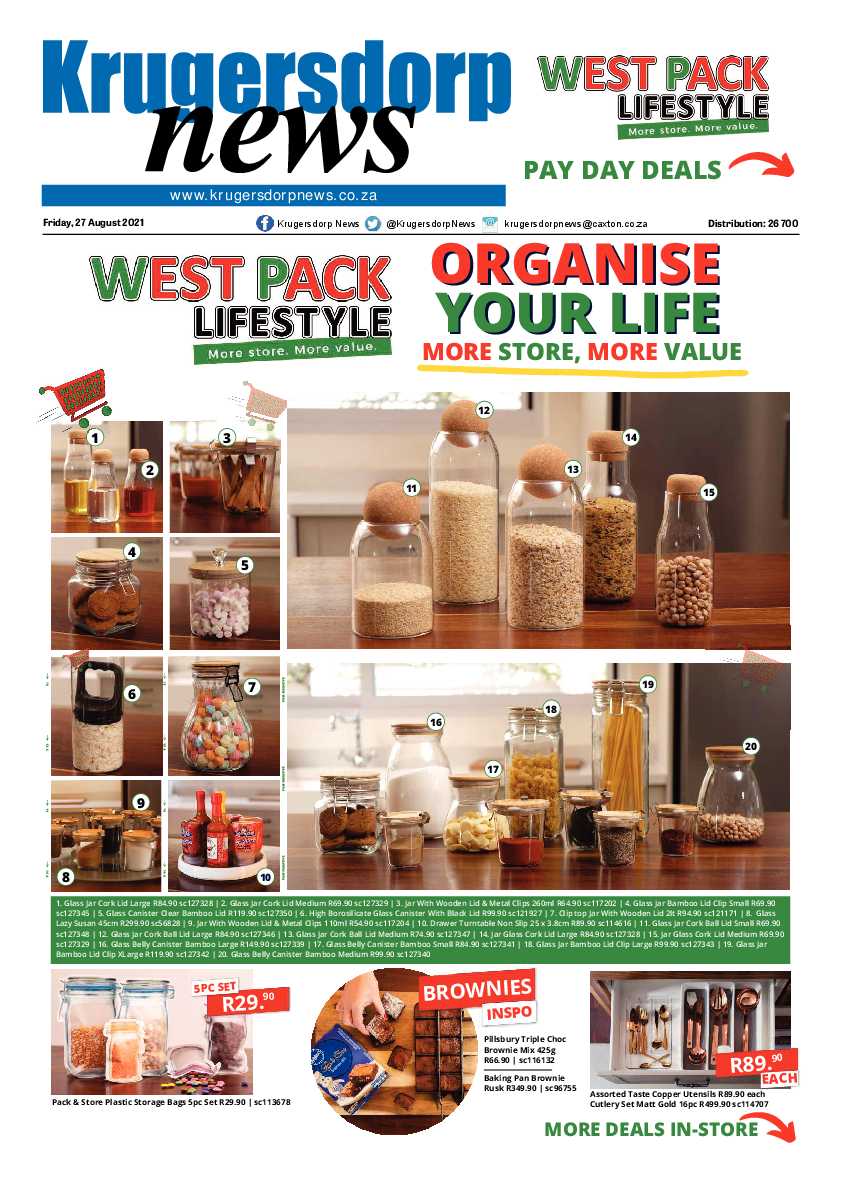 Krugersdorp News 27 August 2021 page 1