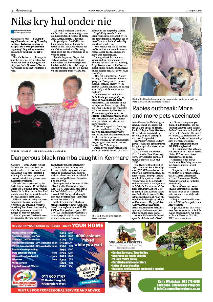 Krugersdorp News 27 August 2021 page 8