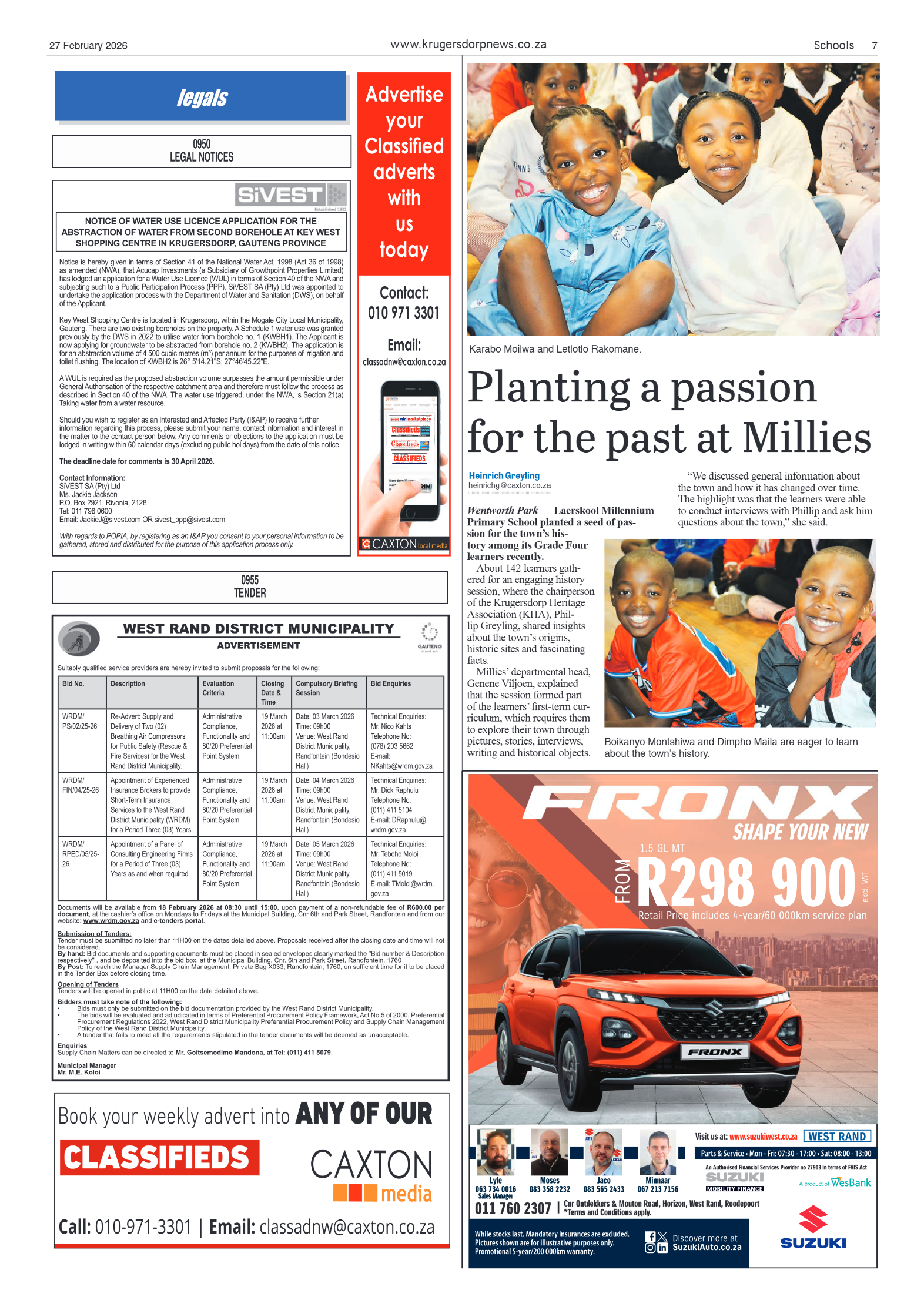 Krugersdorp News 27 February 2026 page 9