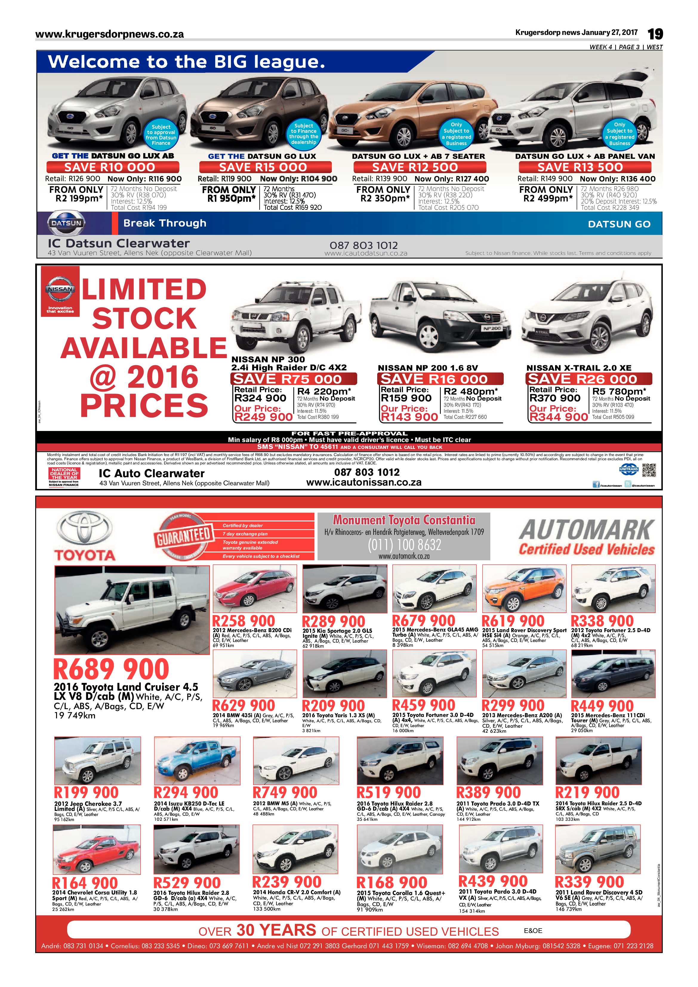 Krugersdorp News 27 January 2017 page 19