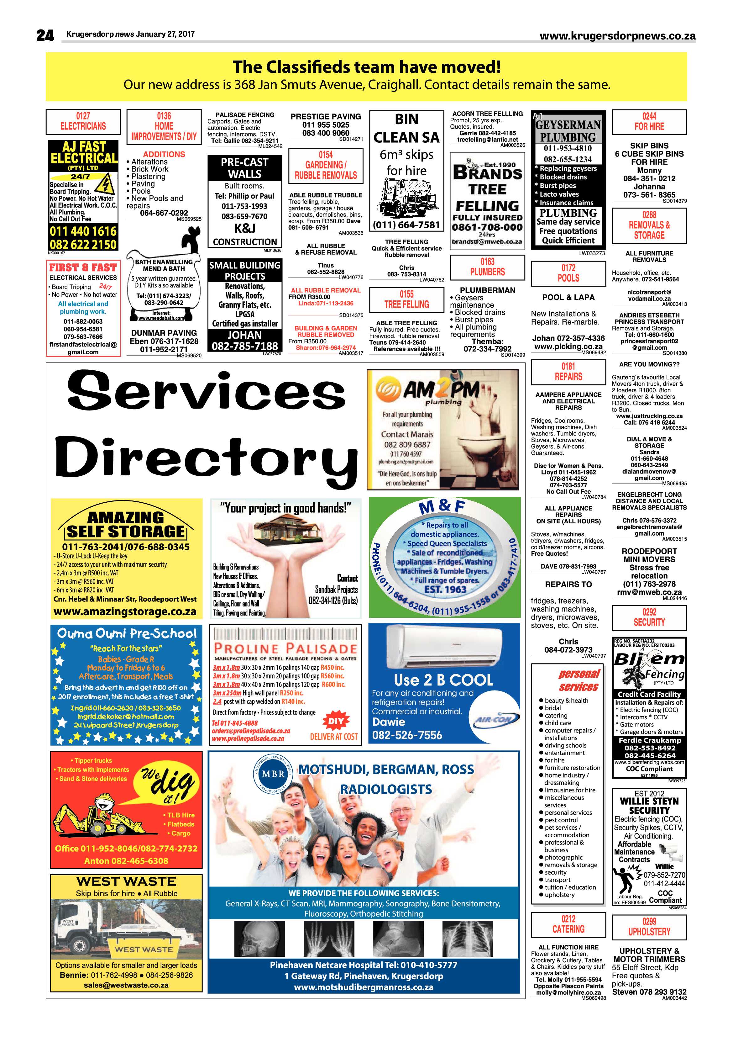 Krugersdorp News 27 January 2017 page 24
