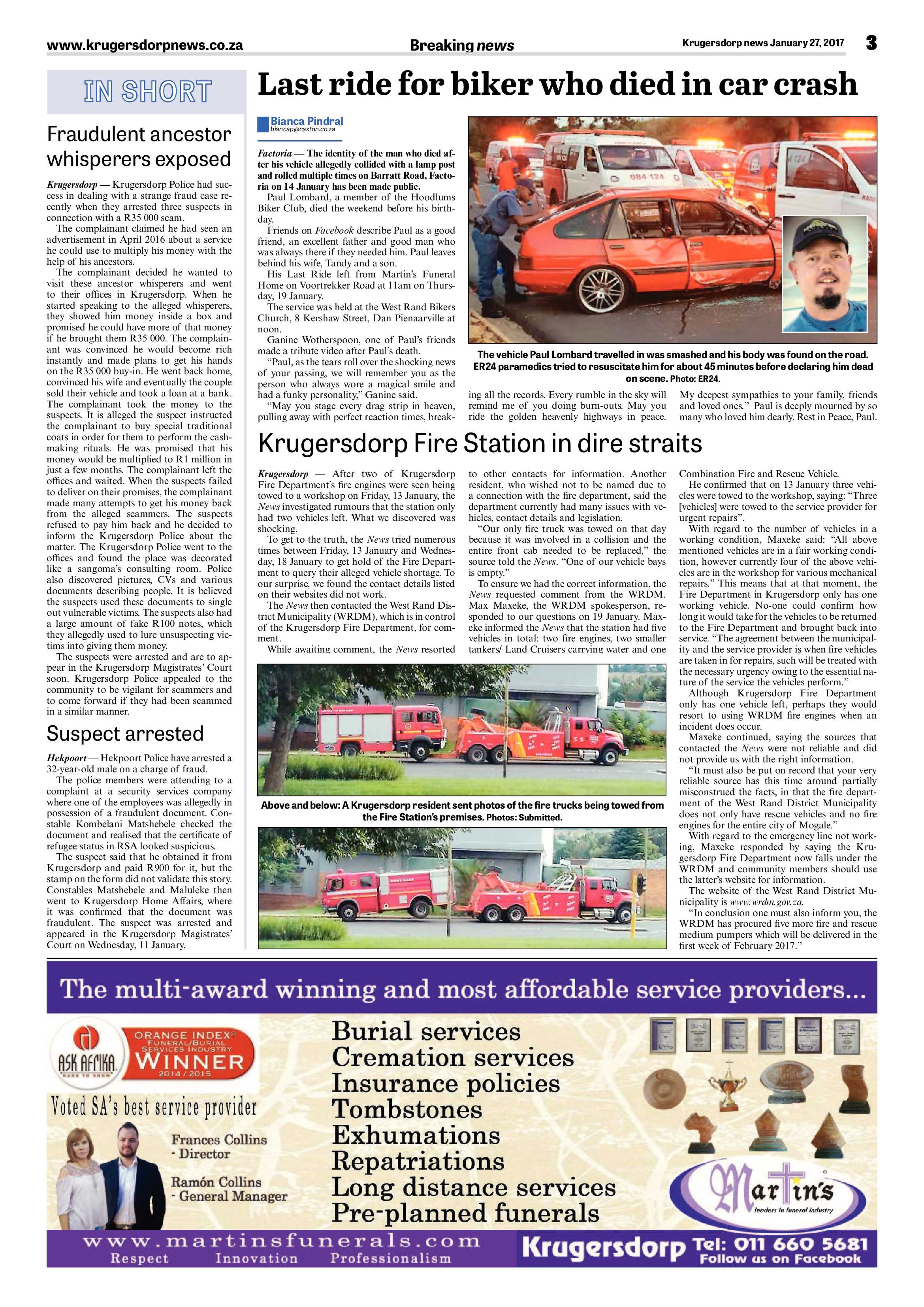 Krugersdorp News 27 January 2017 page 3