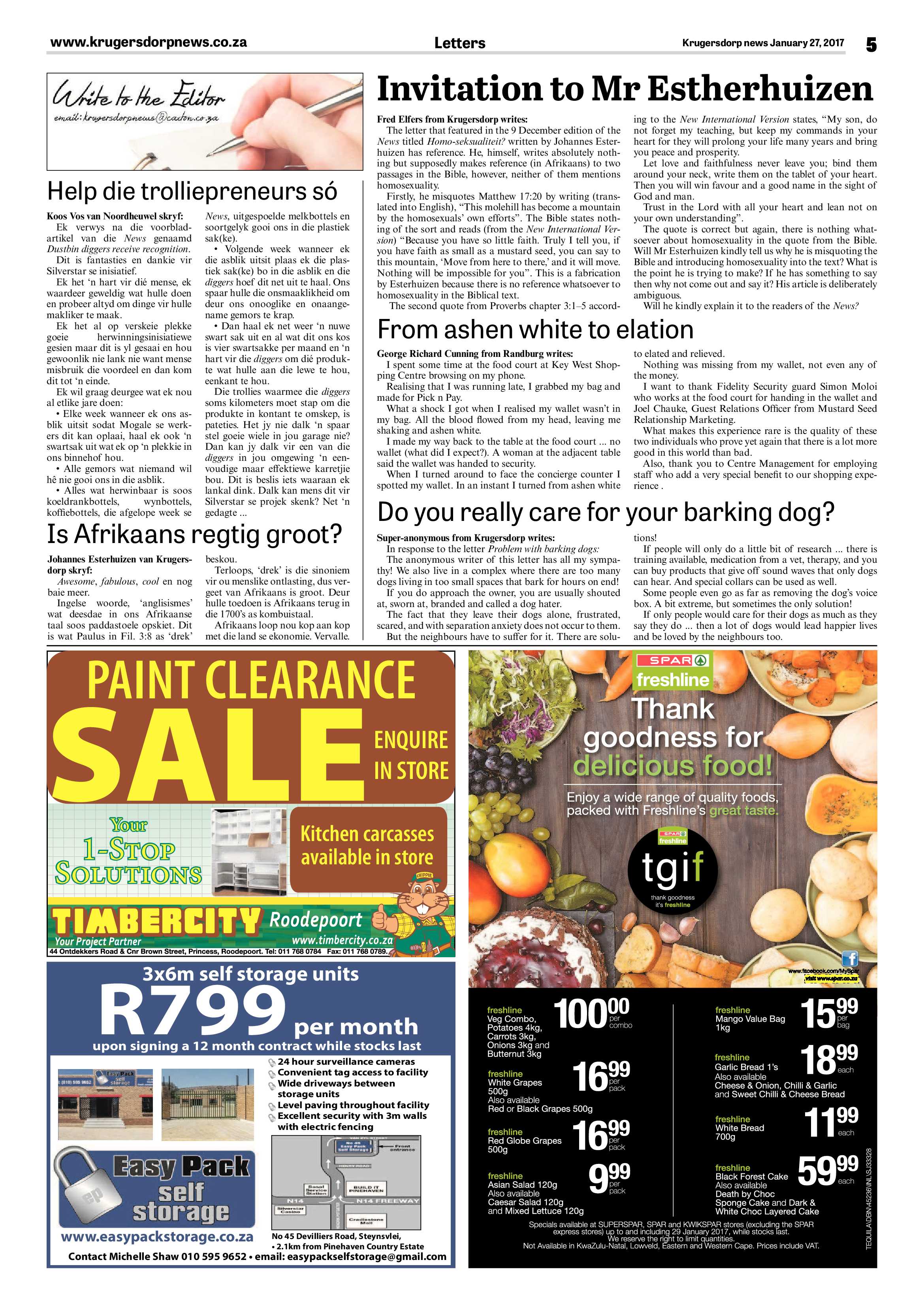 Krugersdorp News 27 January 2017 page 5