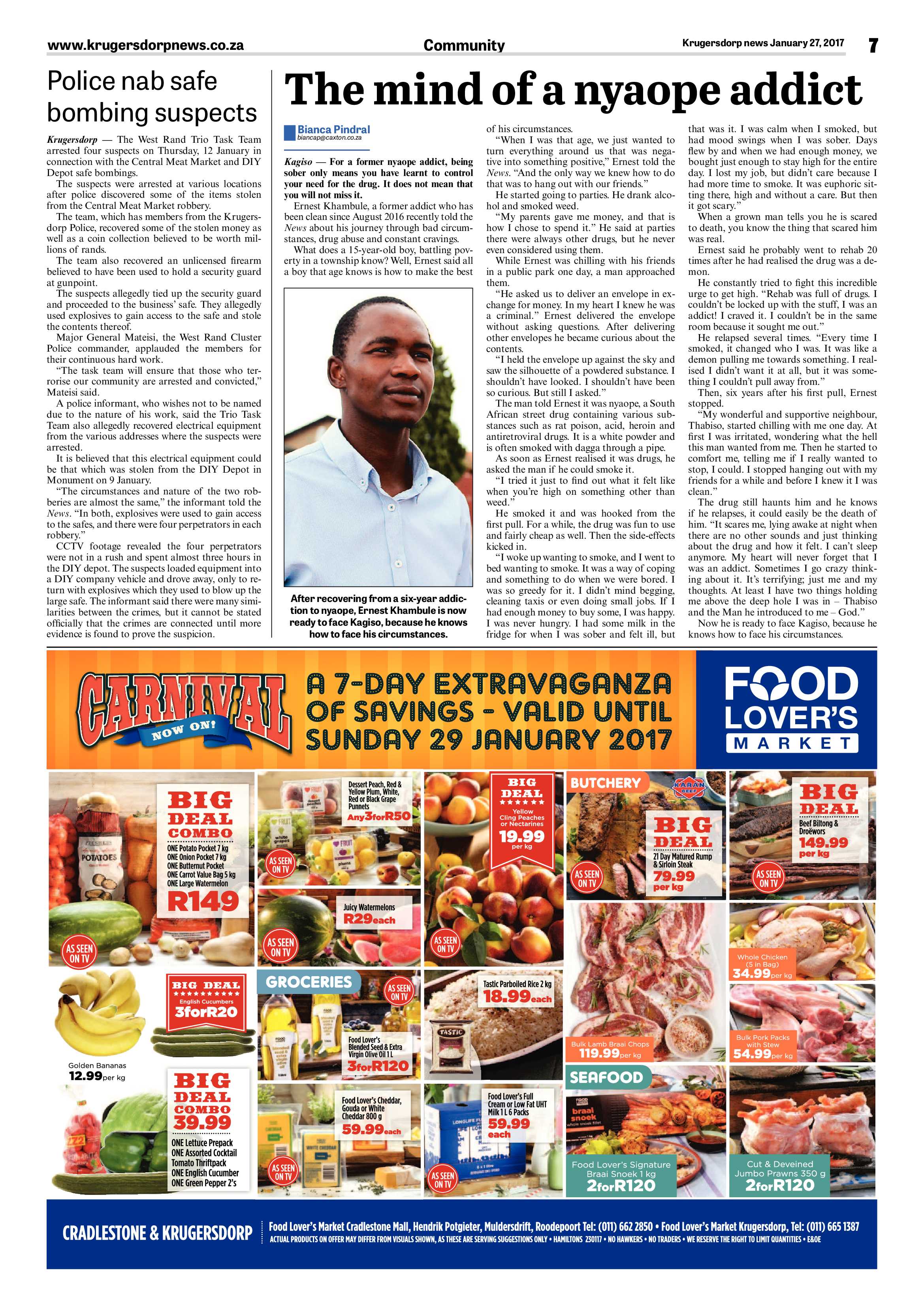Krugersdorp News 27 January 2017 page 7