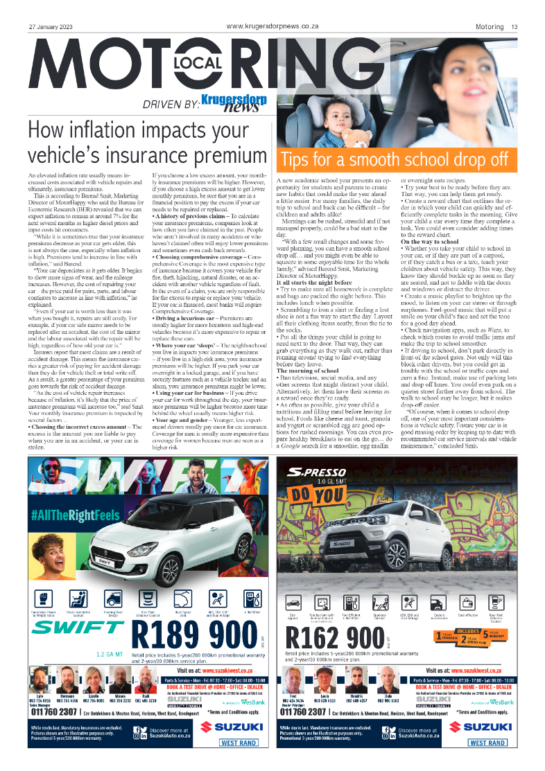Krugersdorp News 27 January 2023 page 13