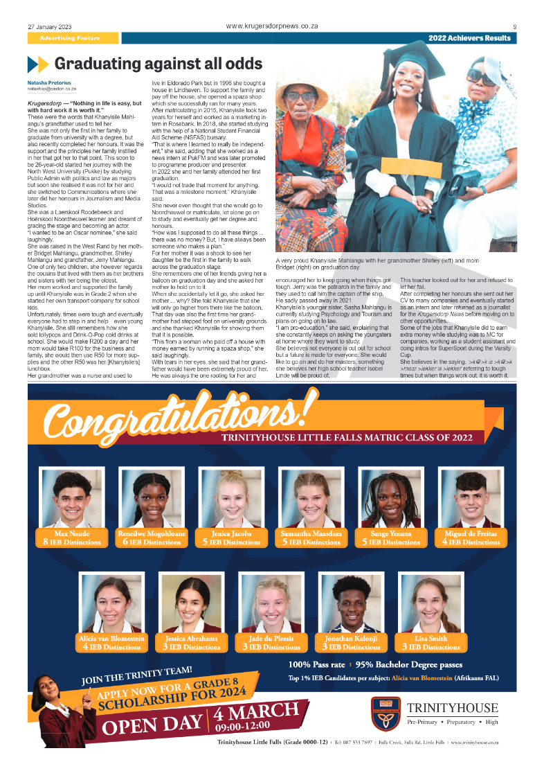 Krugersdorp News 27 January 2023 page 9