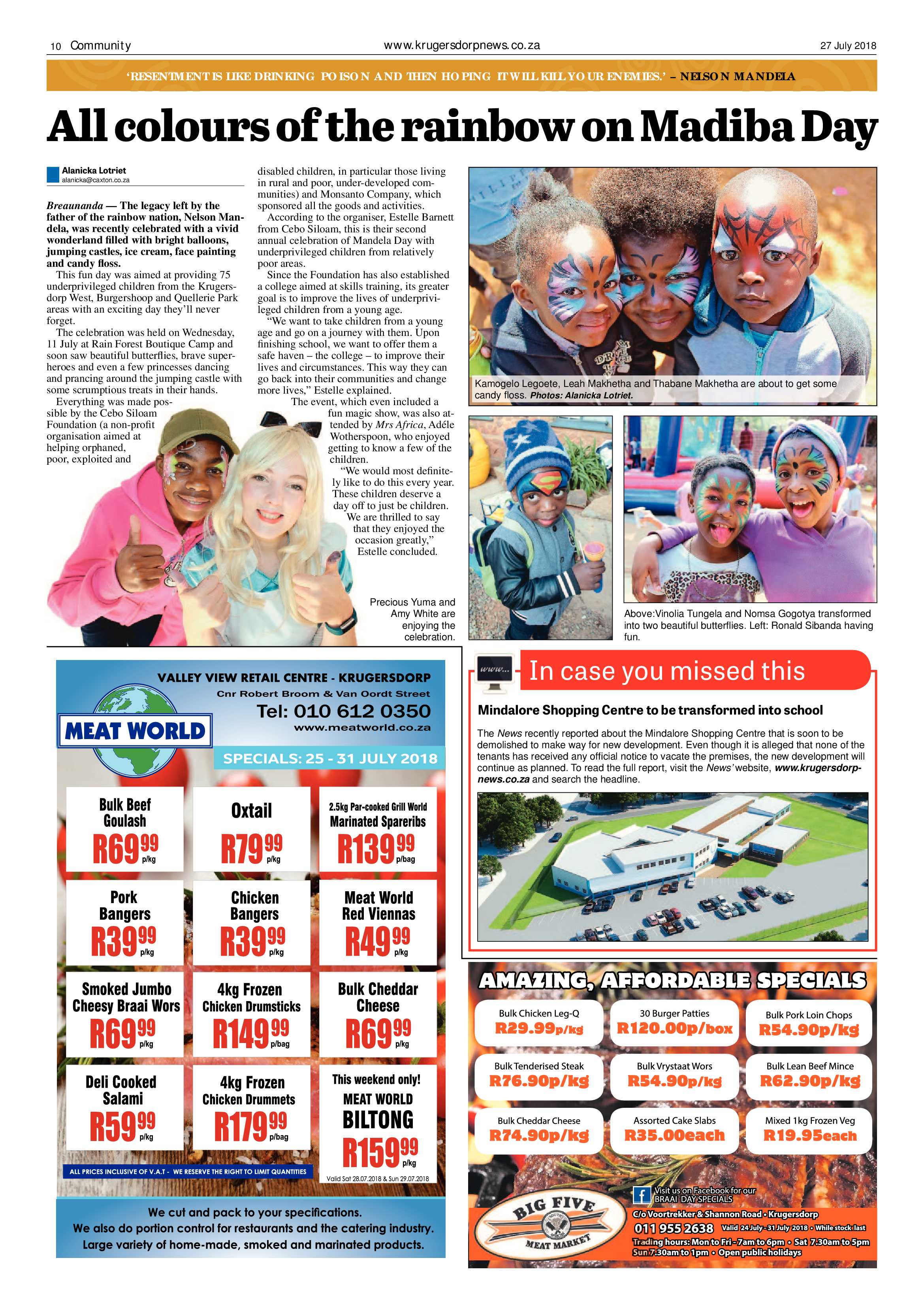 Krugersdorp News 27 July 2018 page 10
