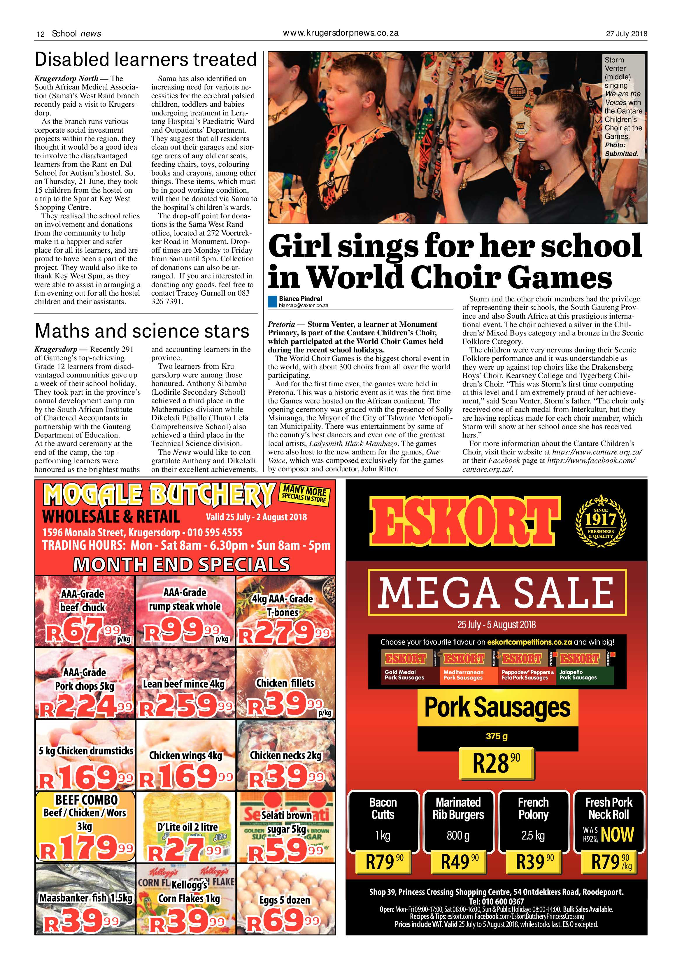 Krugersdorp News 27 July 2018 page 12