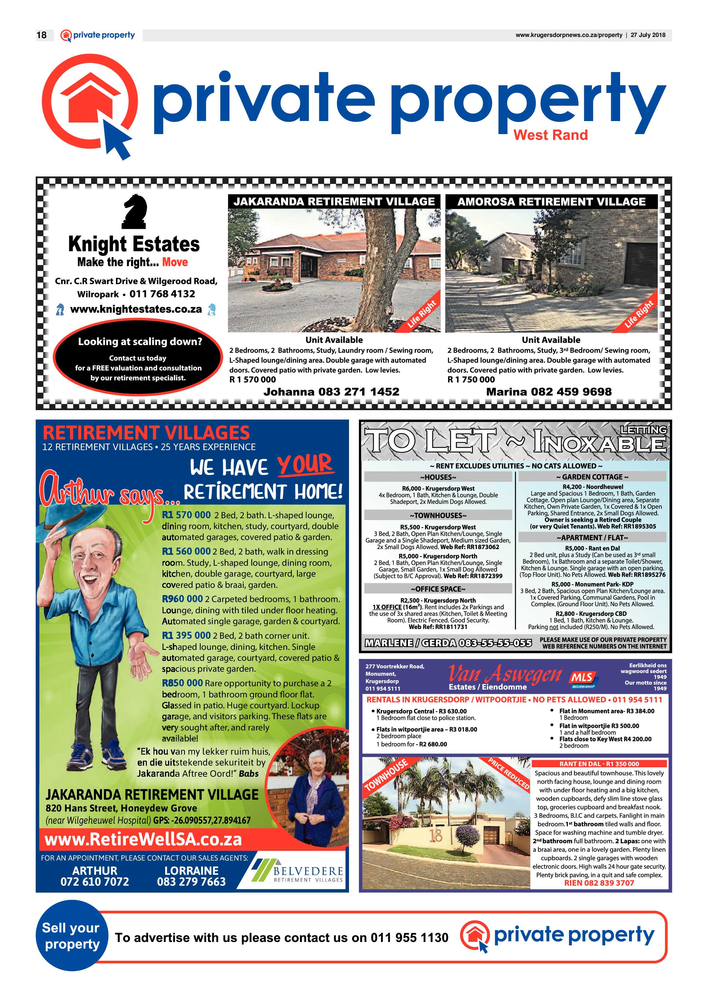 Krugersdorp News 27 July 2018 page 18