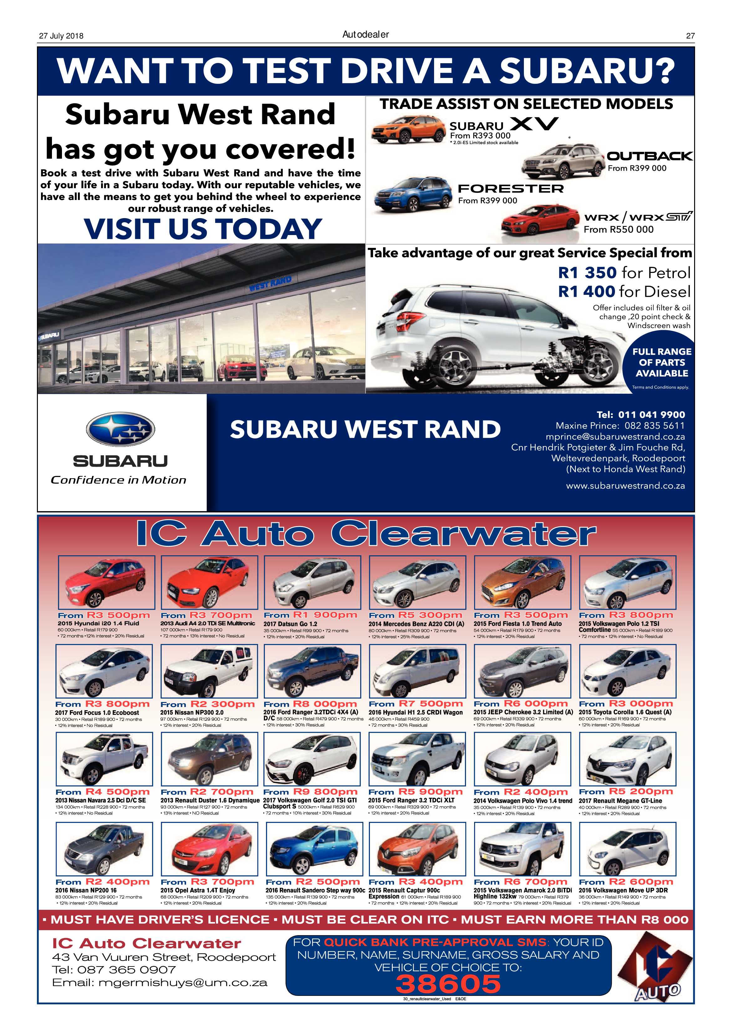 Krugersdorp News 27 July 2018 page 27