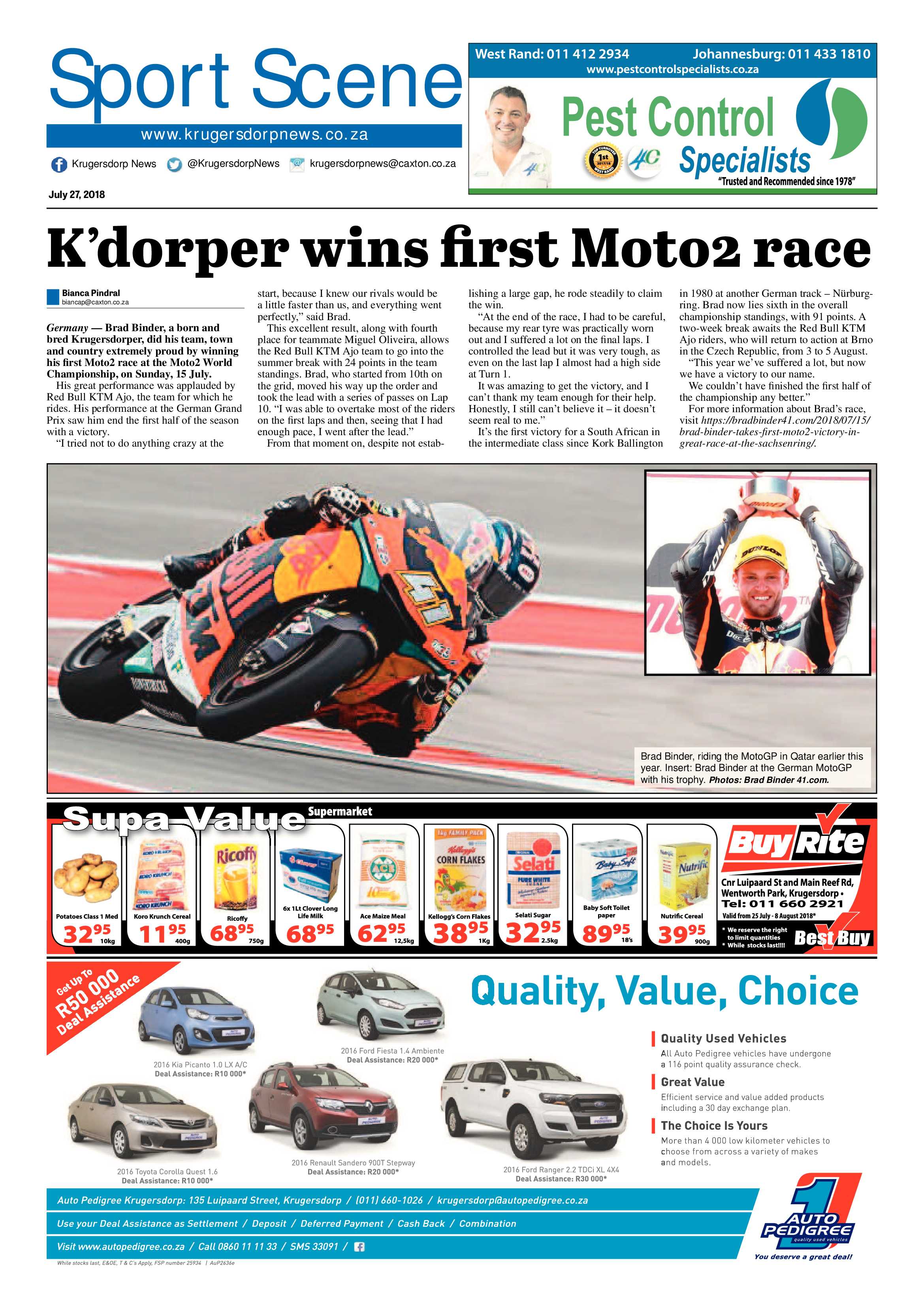 Krugersdorp News 27 July 2018 page 28