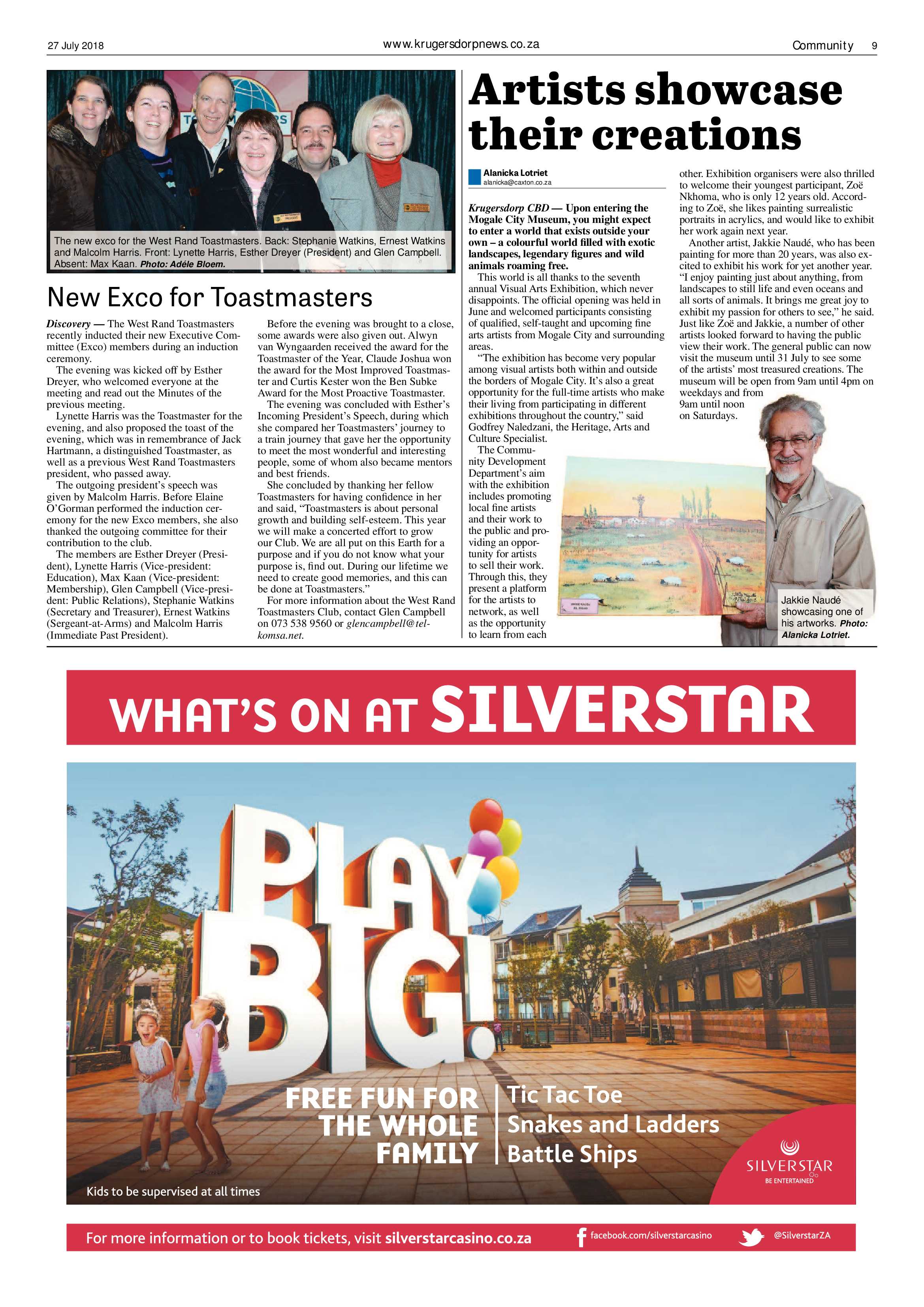 Krugersdorp News 27 July 2018 page 9