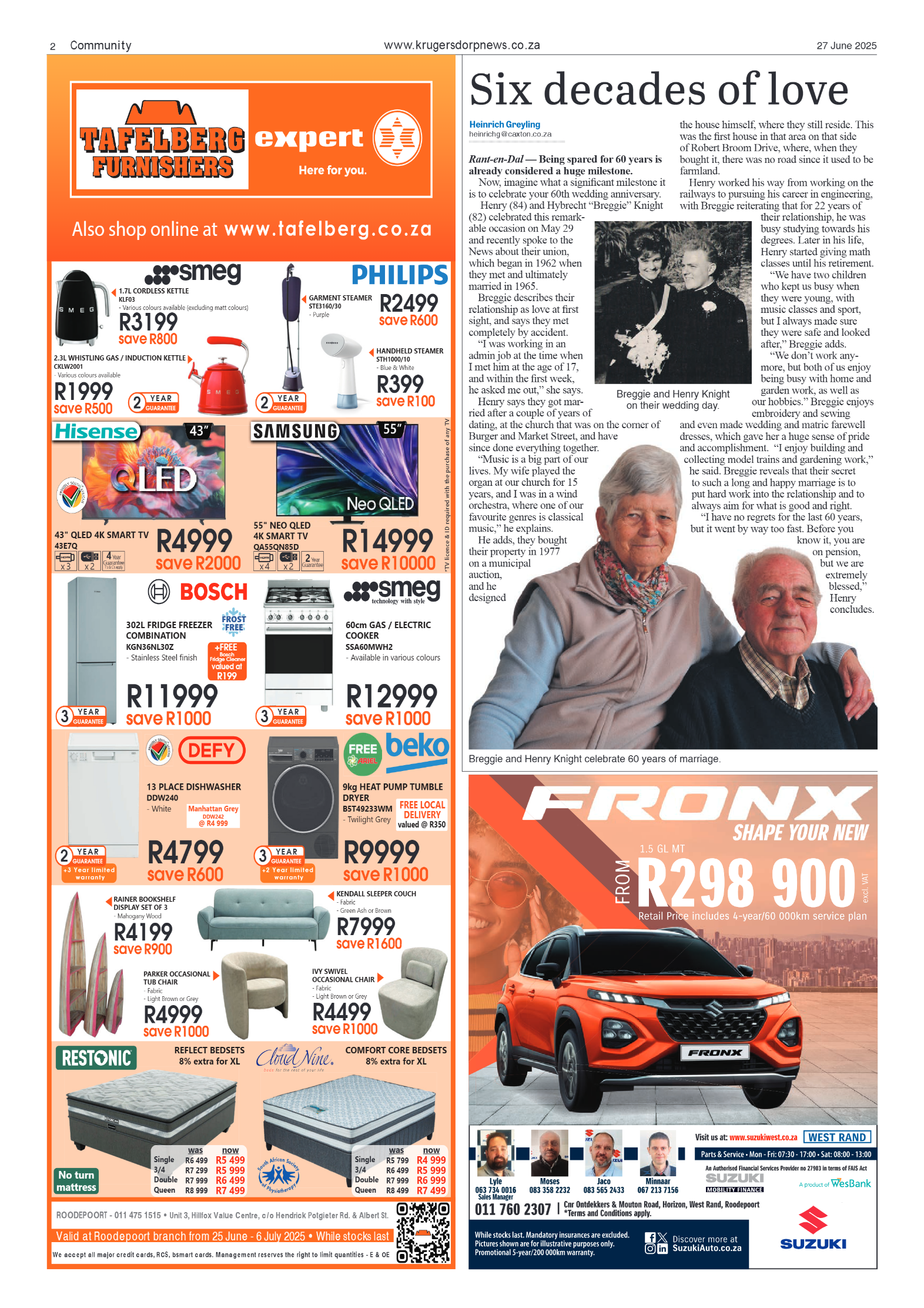 Krugersdorp News 27 June 2025 page 2
