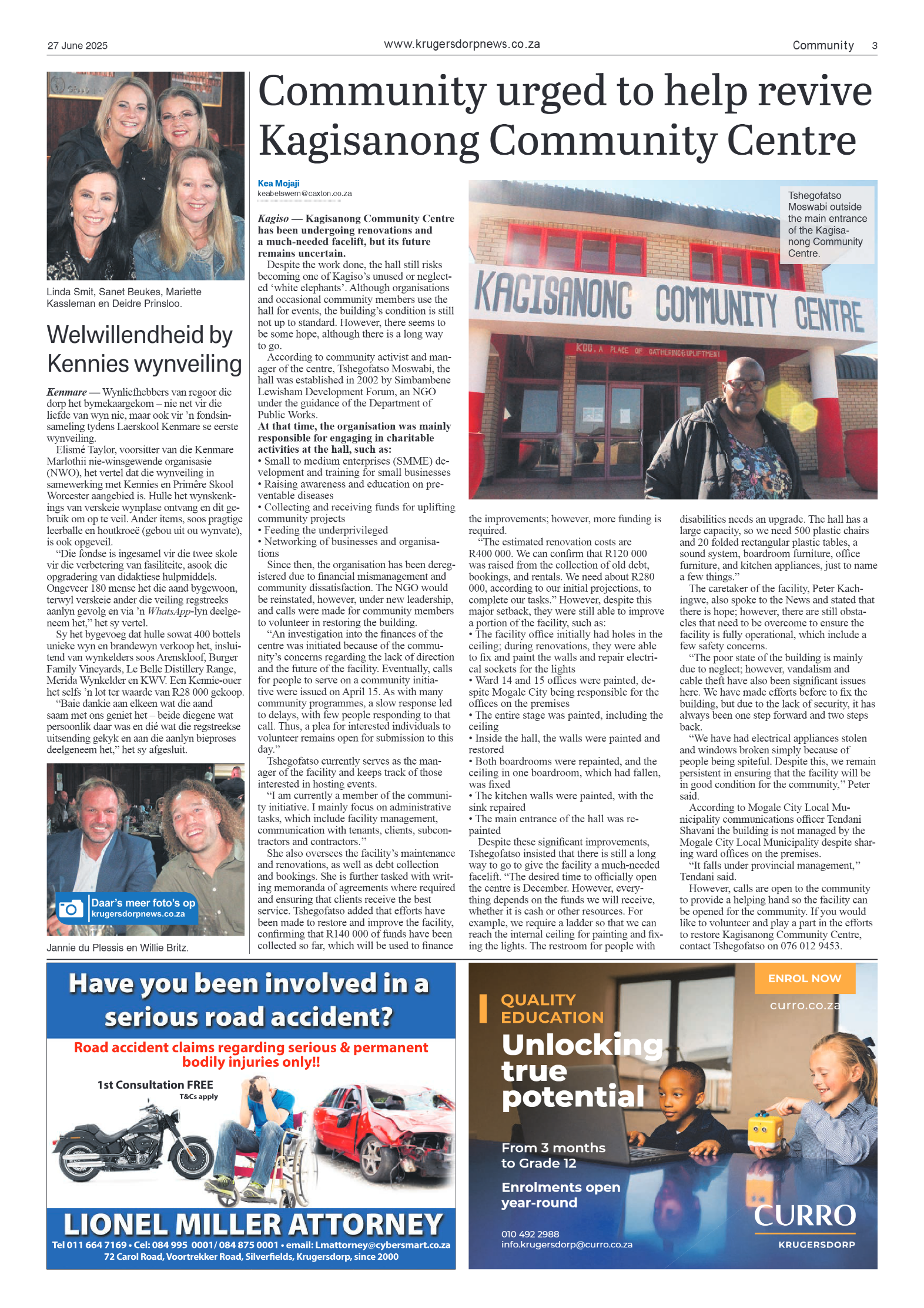 Krugersdorp News 27 June 2025 page 3