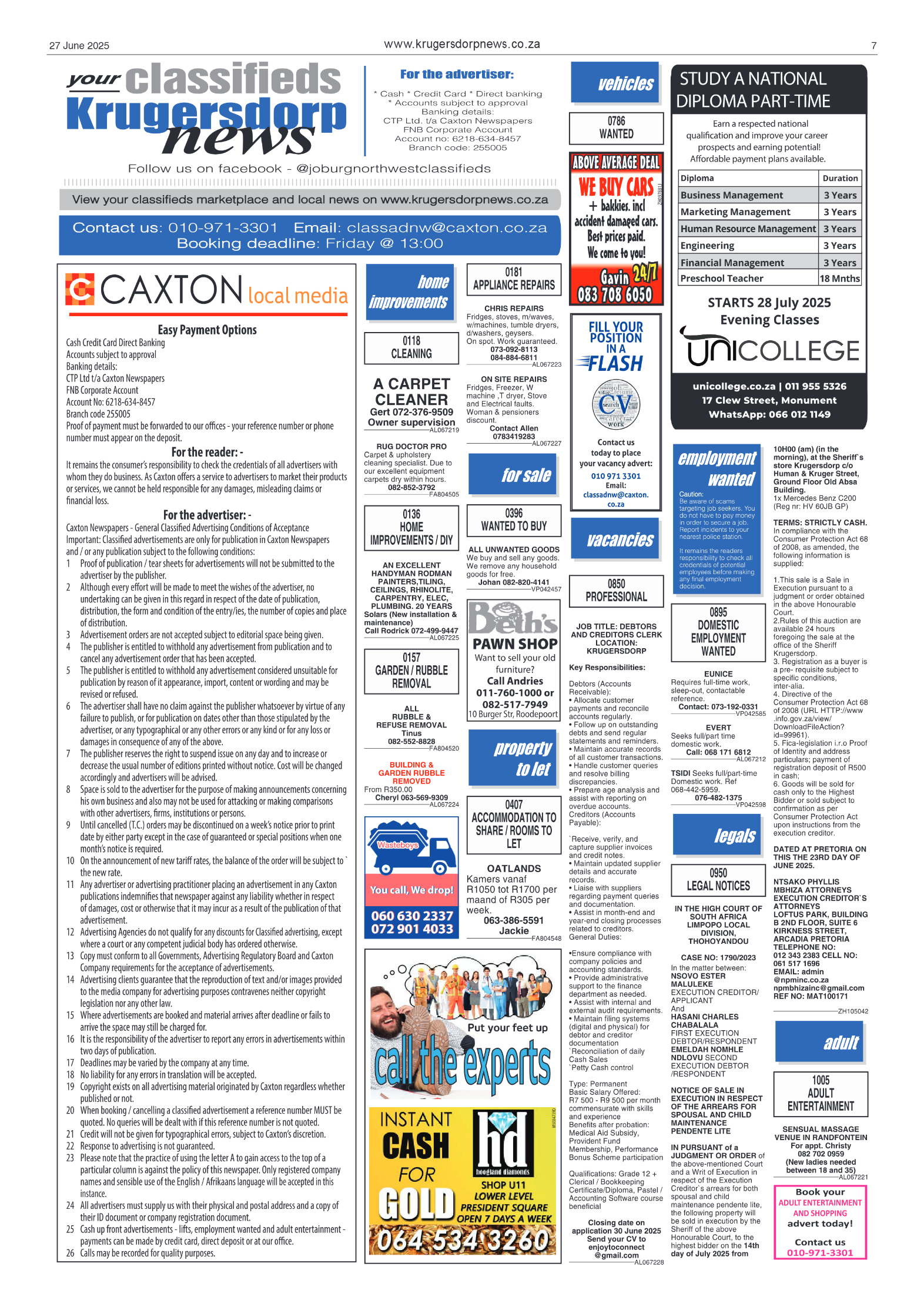 Krugersdorp News 27 June 2025 page 7