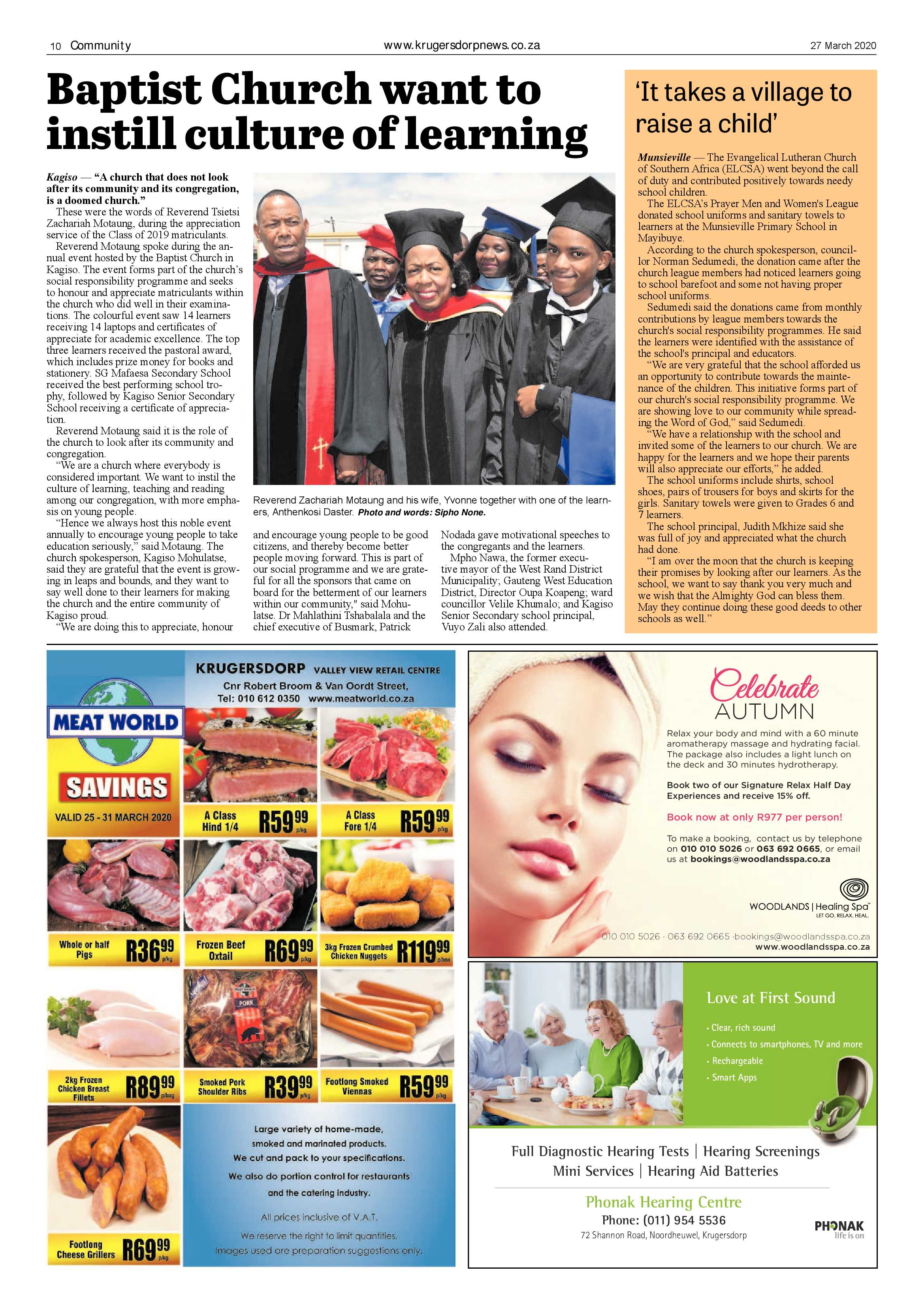 Krugersdorp News 27 March 2020 page 10