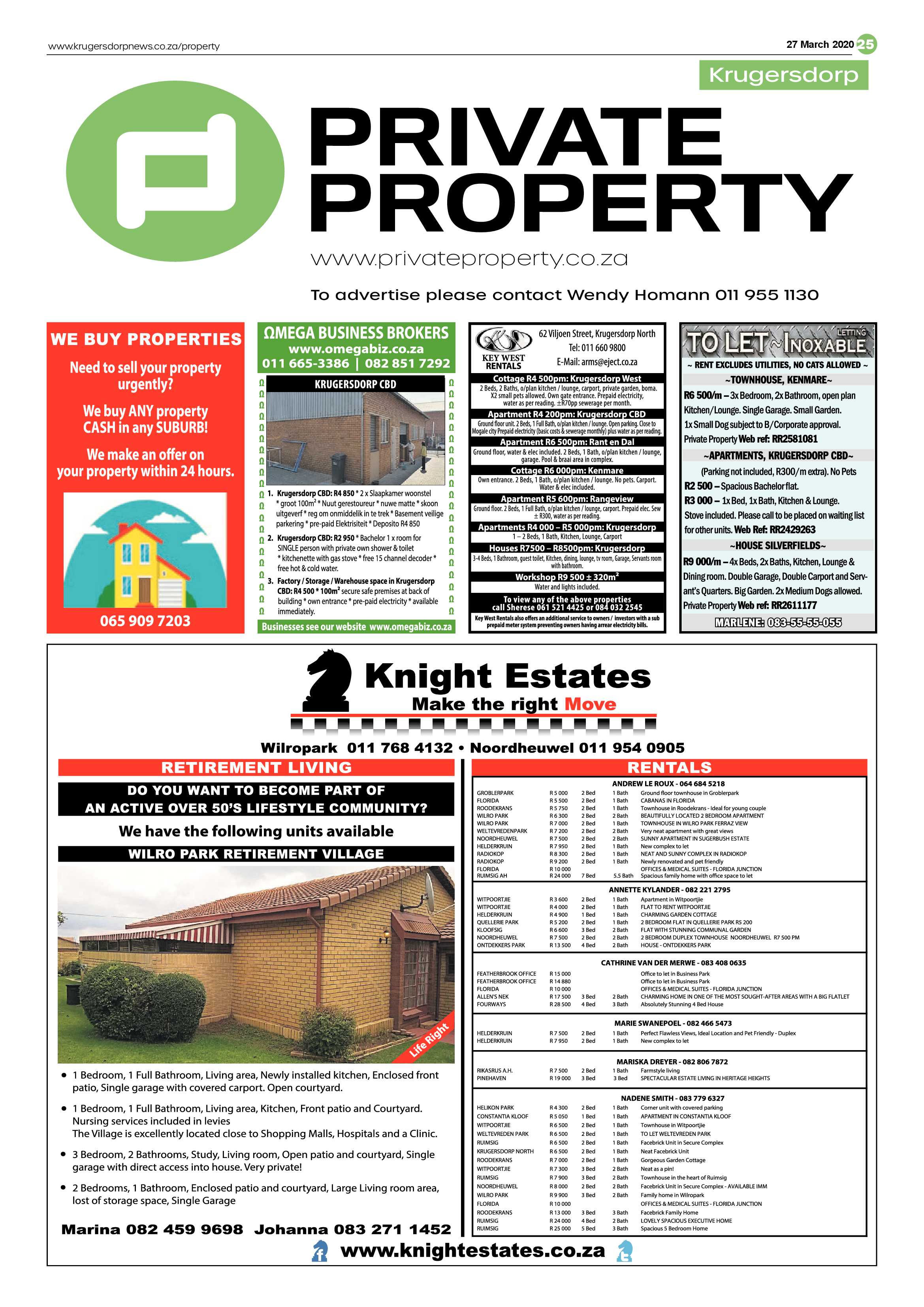 Krugersdorp News 27 March 2020 page 25