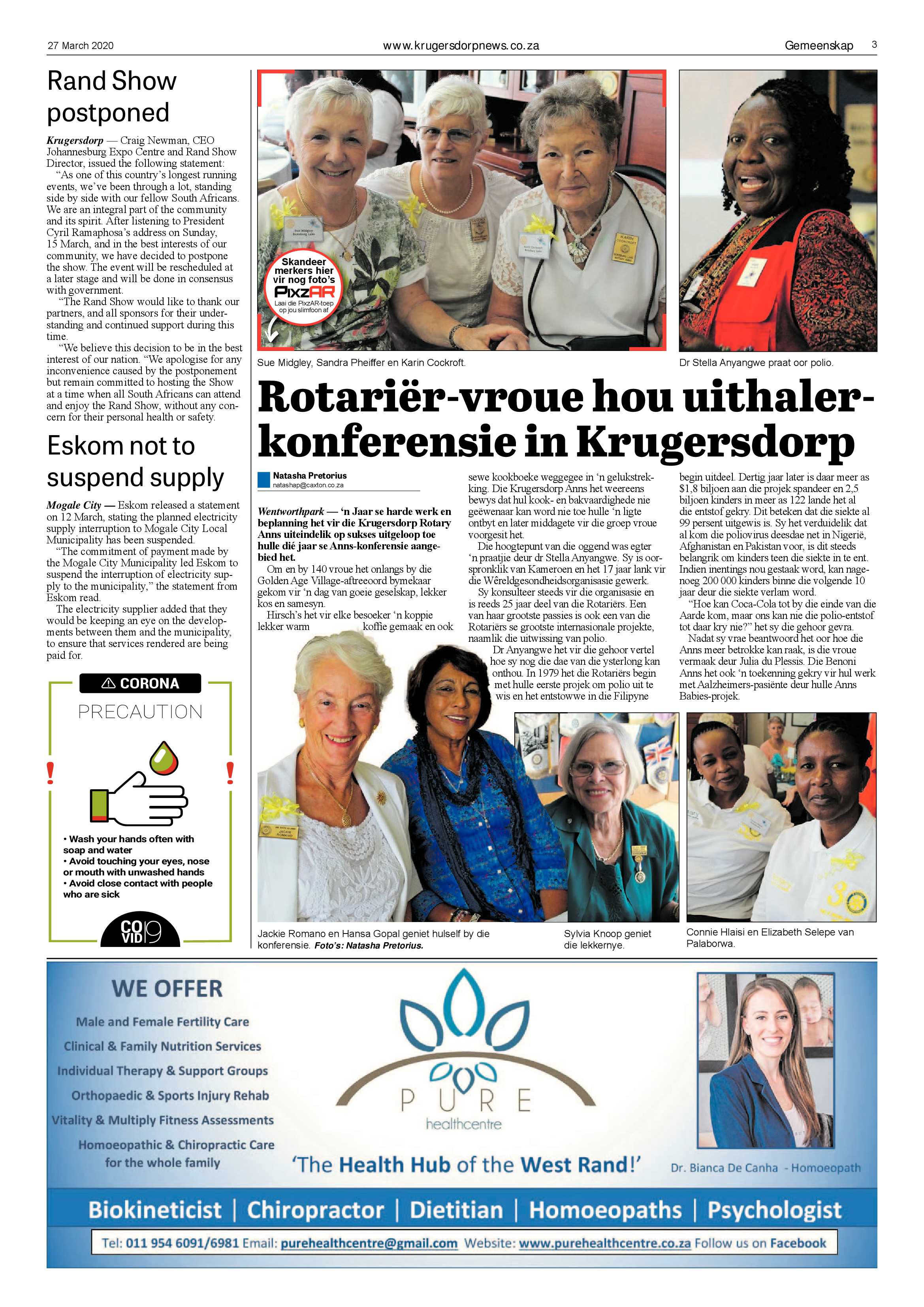 Krugersdorp News 27 March 2020 page 3
