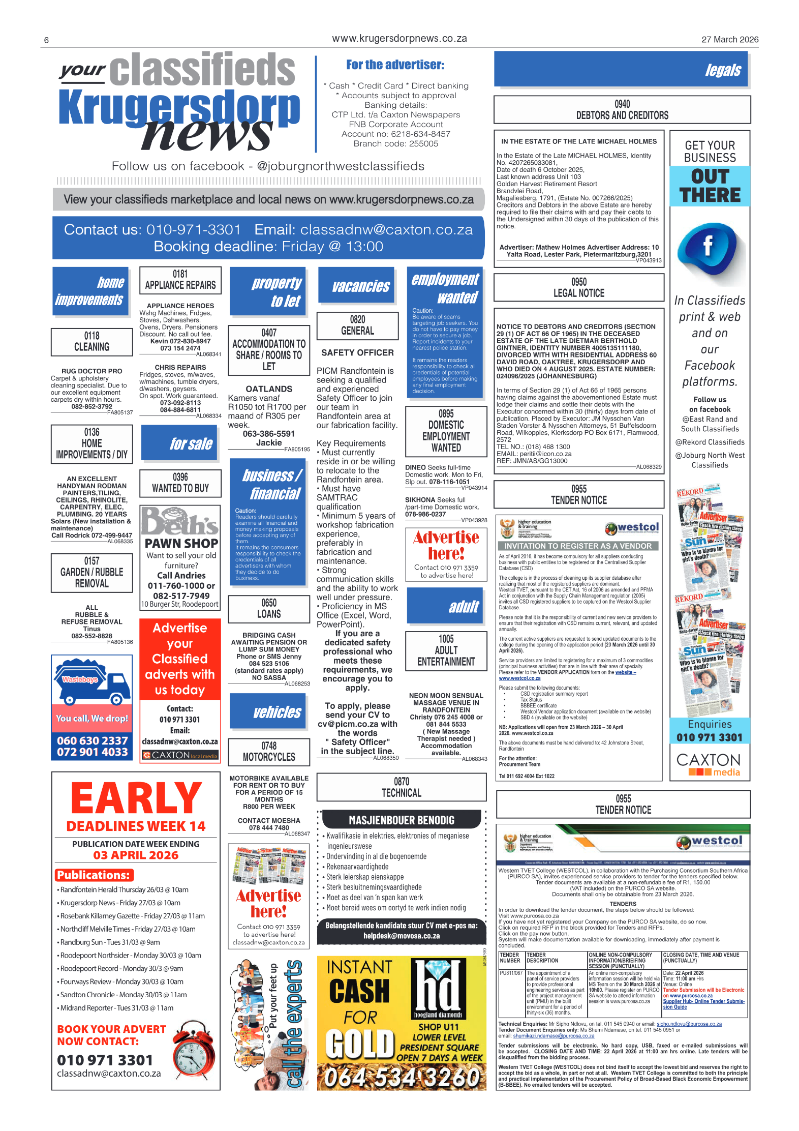 Krugersdorp News 27 March 2026 page 8