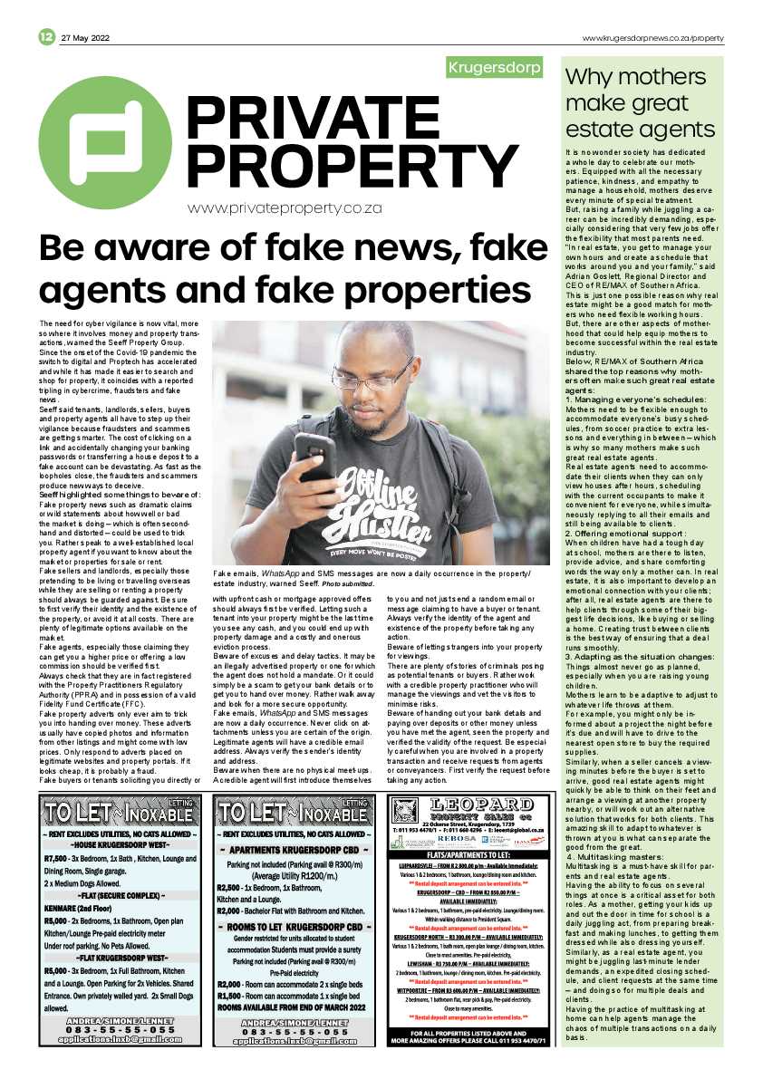 Krugersdorp News 27 May 2022 page 12