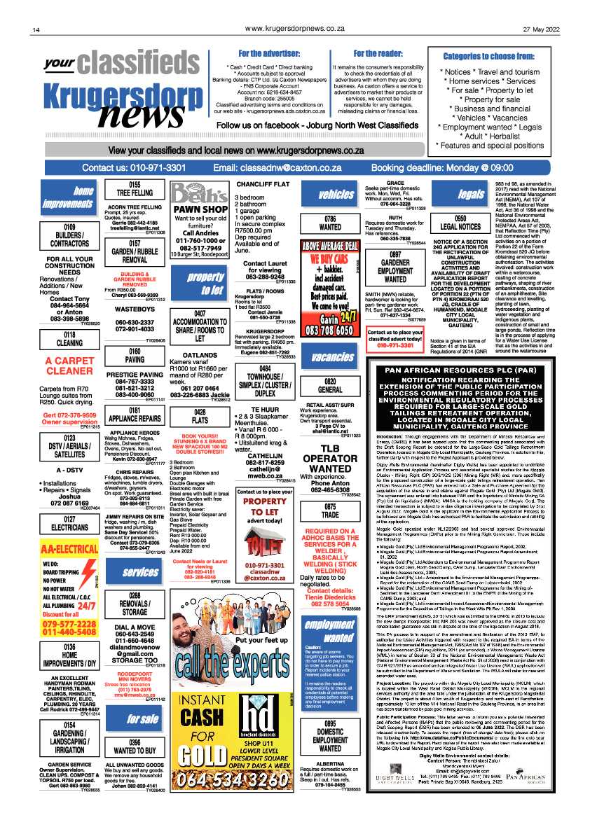 Krugersdorp News 27 May 2022 page 14
