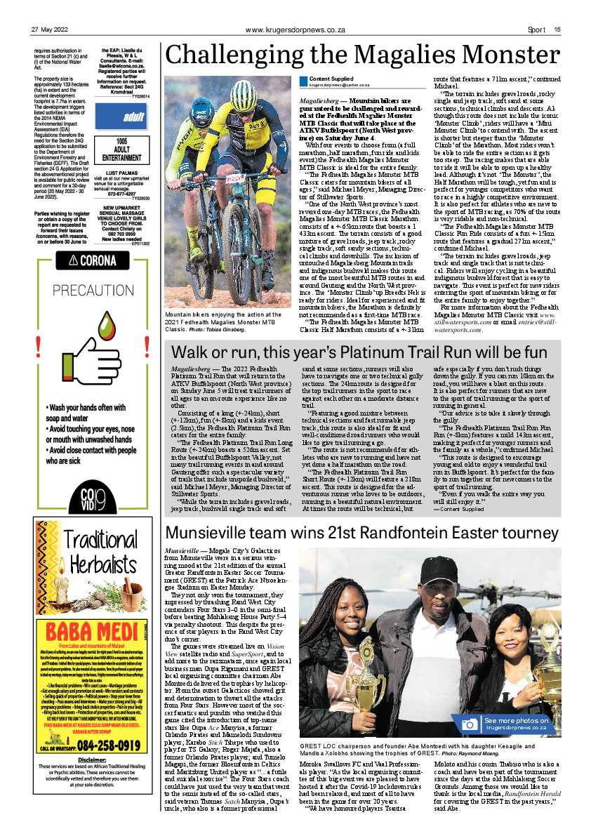 Krugersdorp News 27 May 2022 page 15
