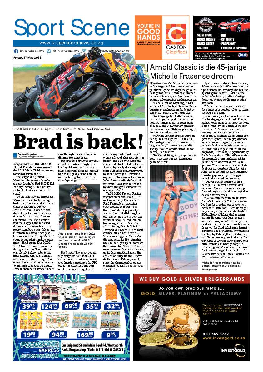 Krugersdorp News 27 May 2022 page 16
