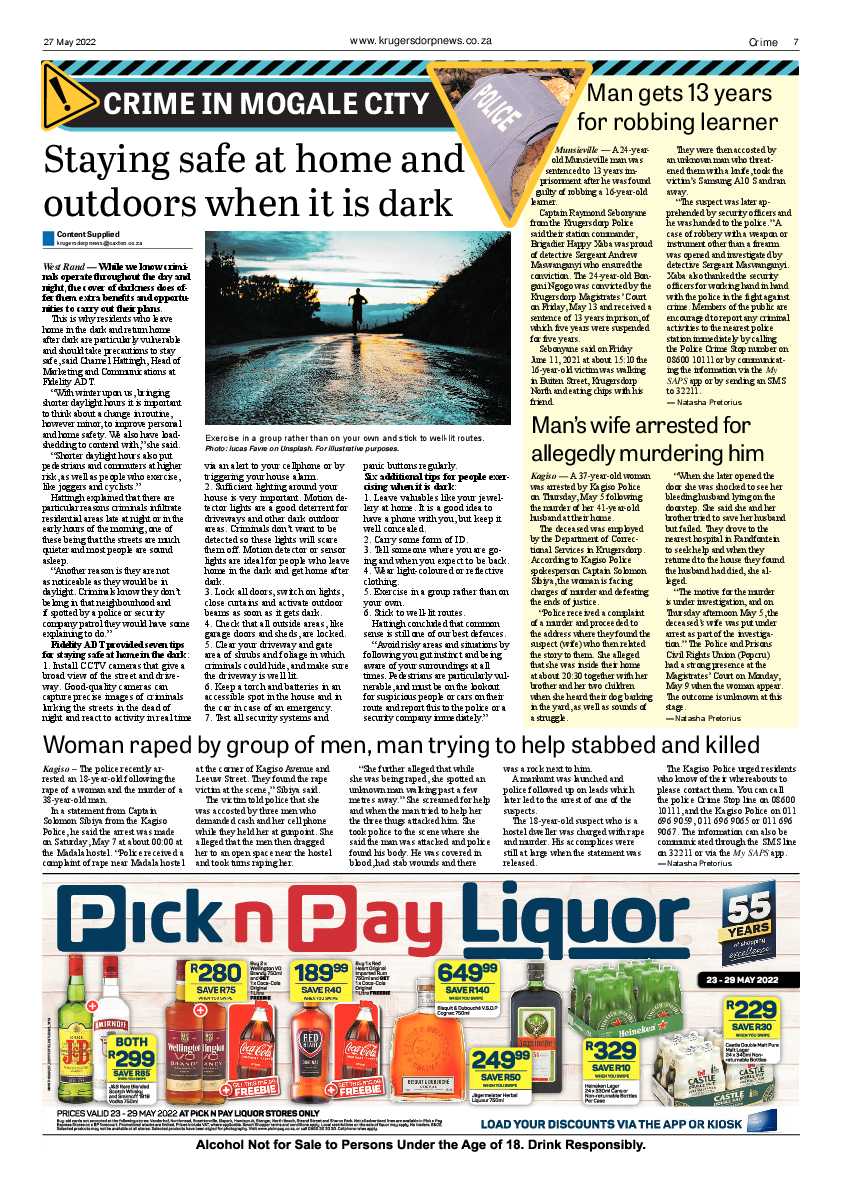 Krugersdorp News 27 May 2022 page 7