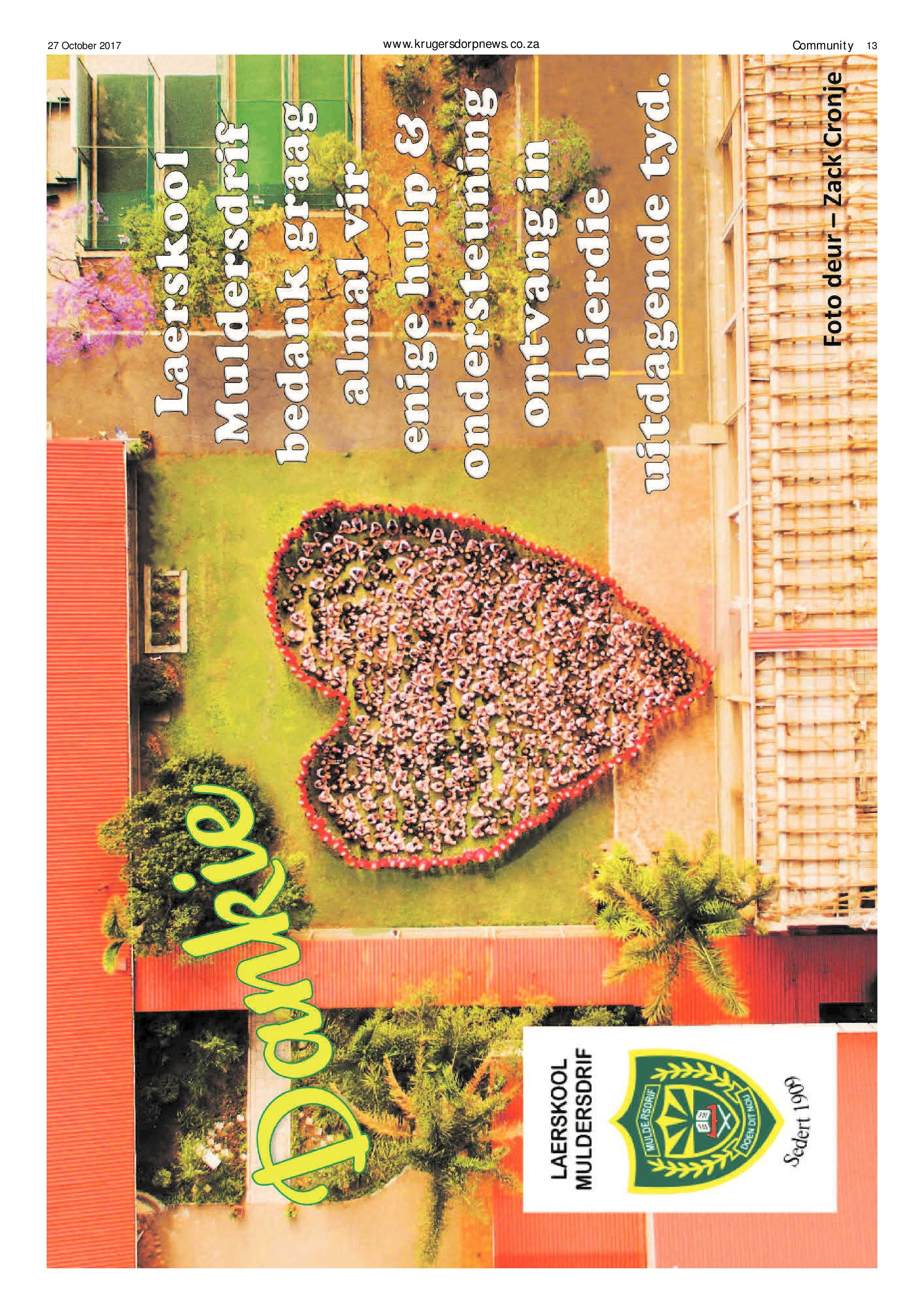 Krugersdorp News 27 October 2017 page 13
