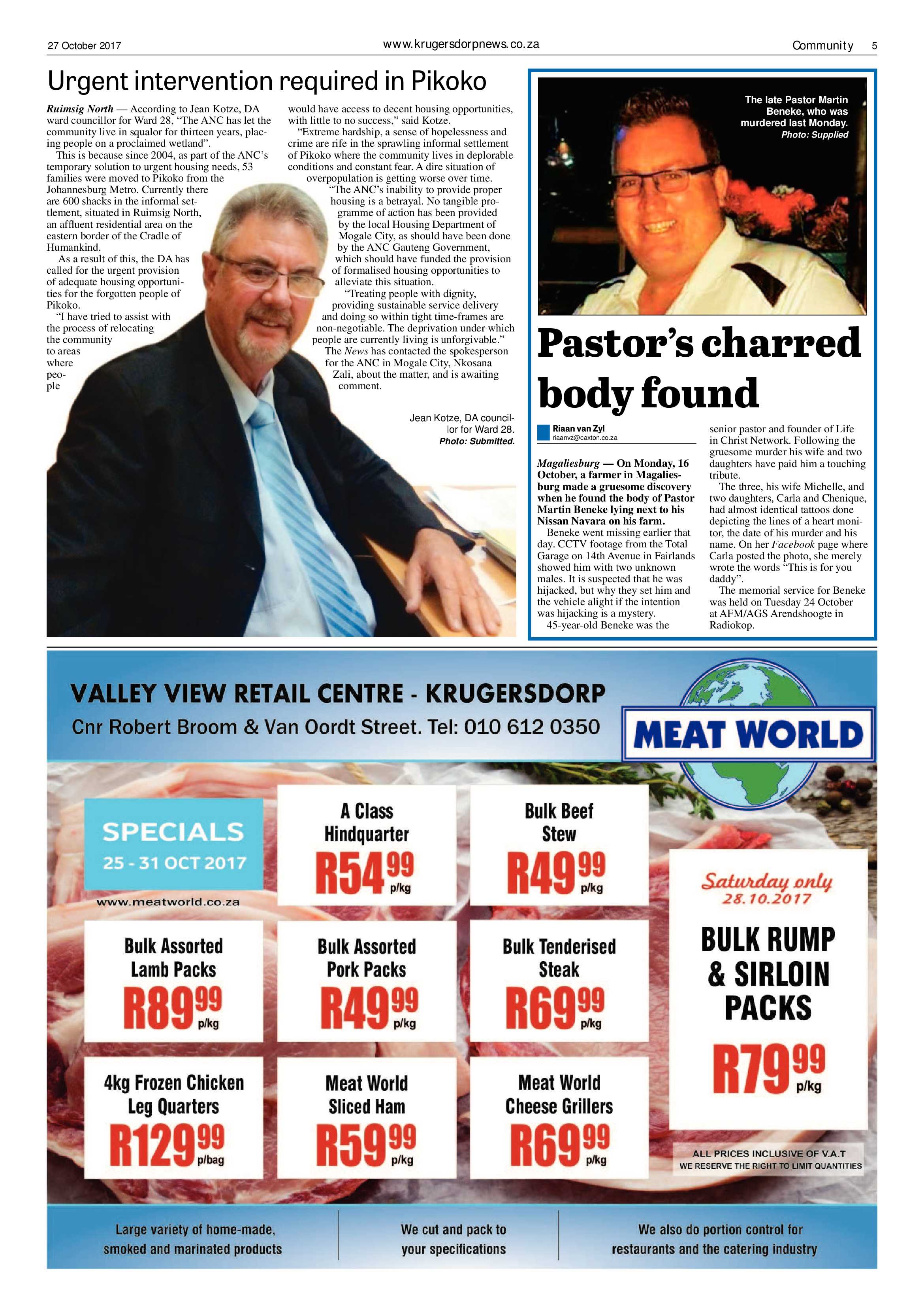 Krugersdorp News 27 October 2017 page 5