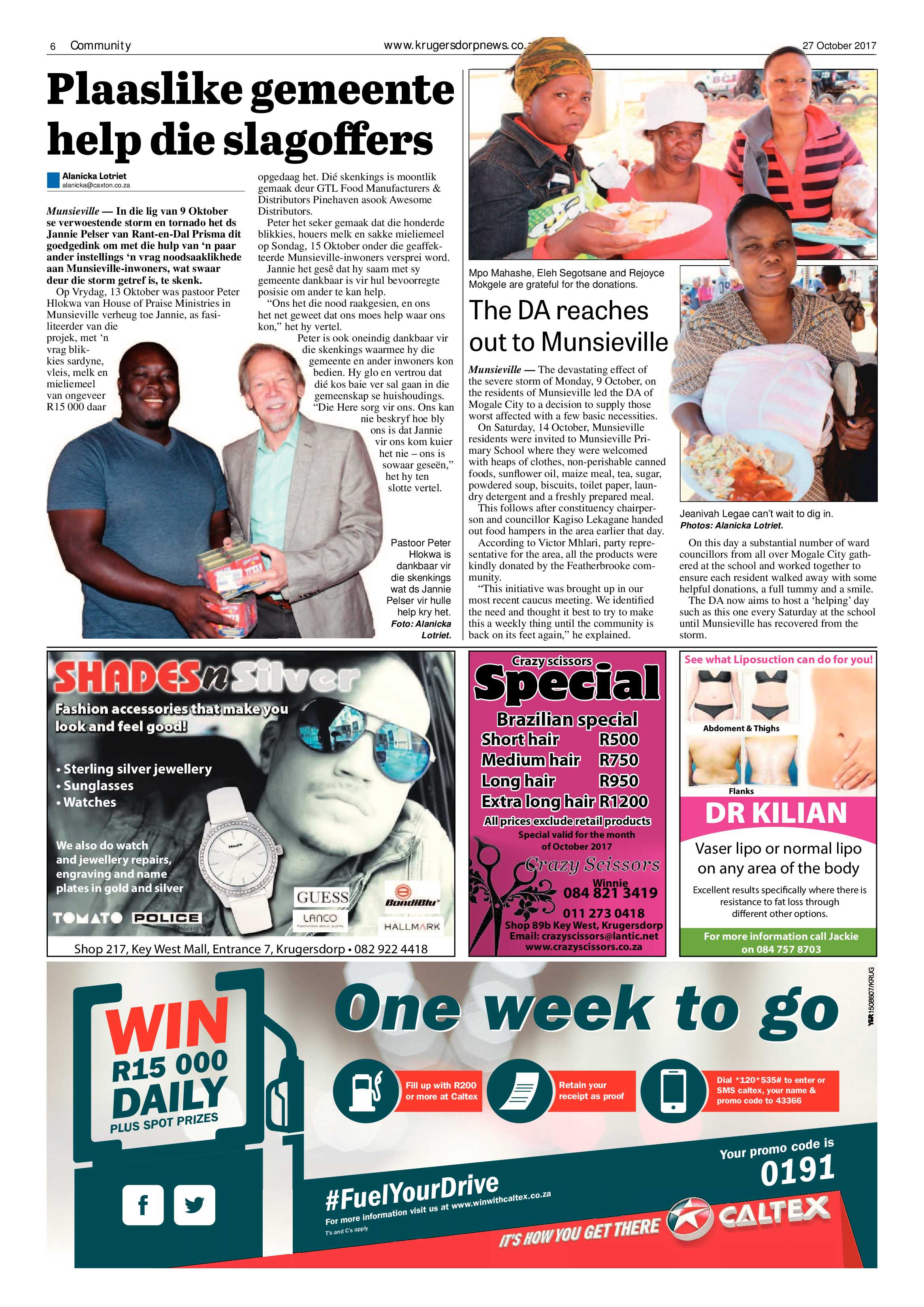 Krugersdorp News 27 October 2017 page 6