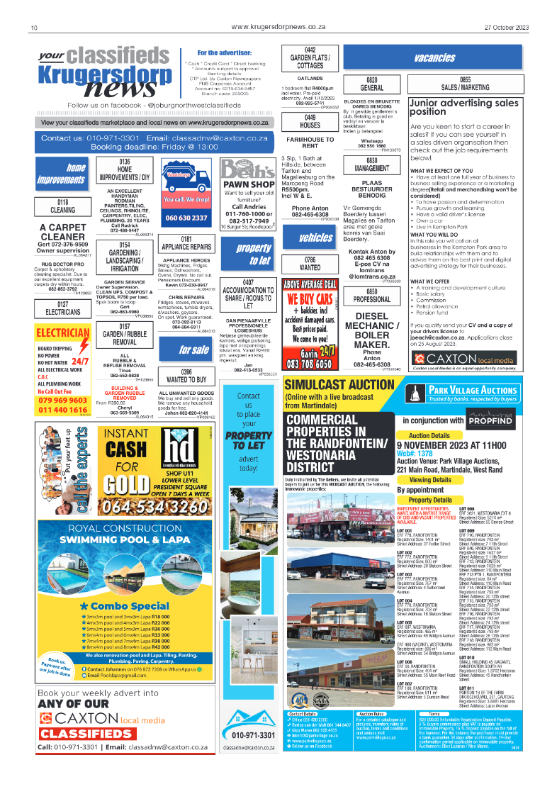 Krugersdorp News 27 October 2023 page 10