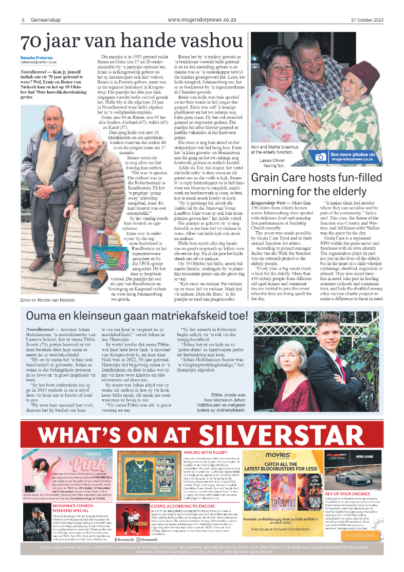 Krugersdorp News 27 October 2023 page 6