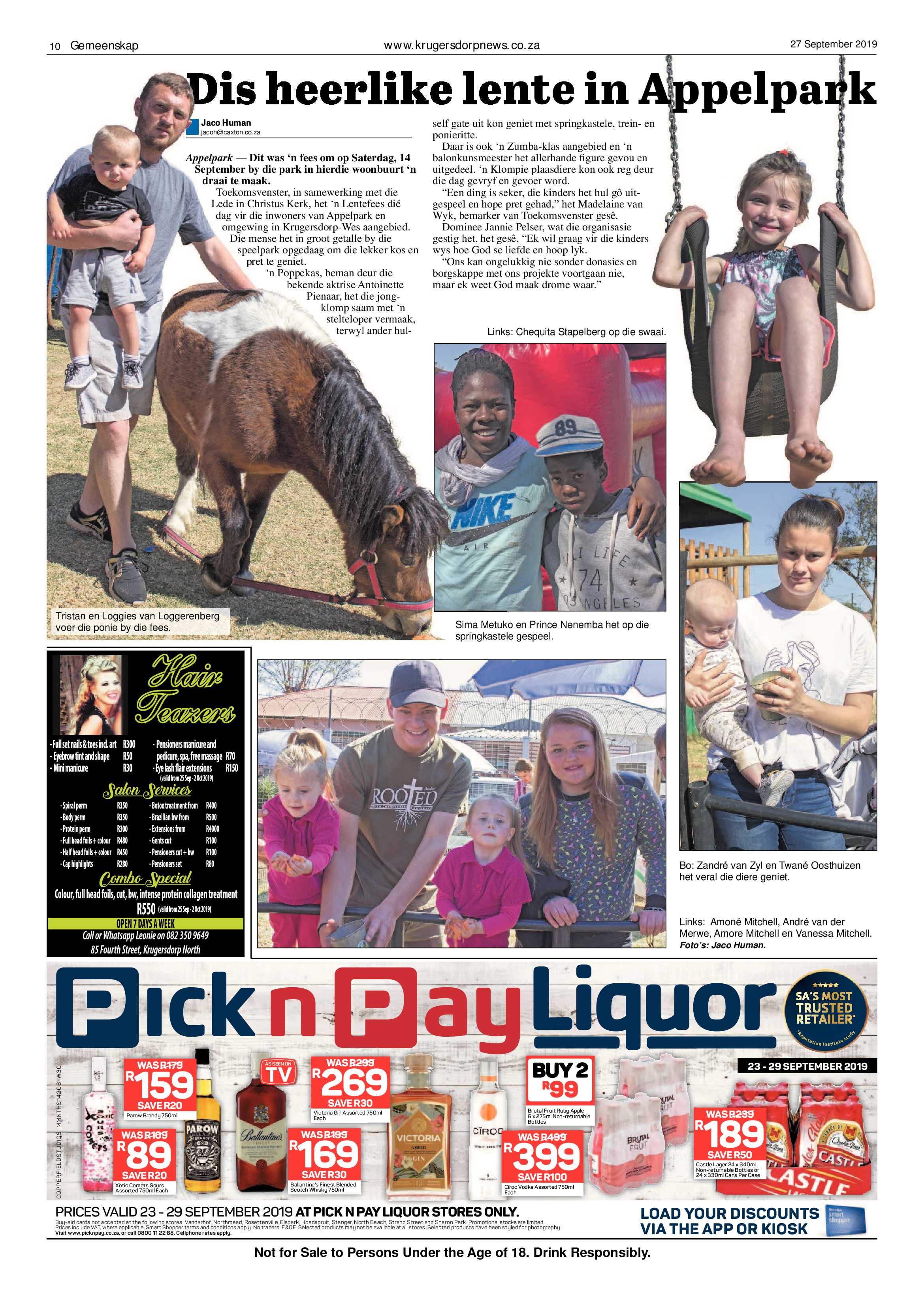 Krugersdorp News 27 September 2019 page 10