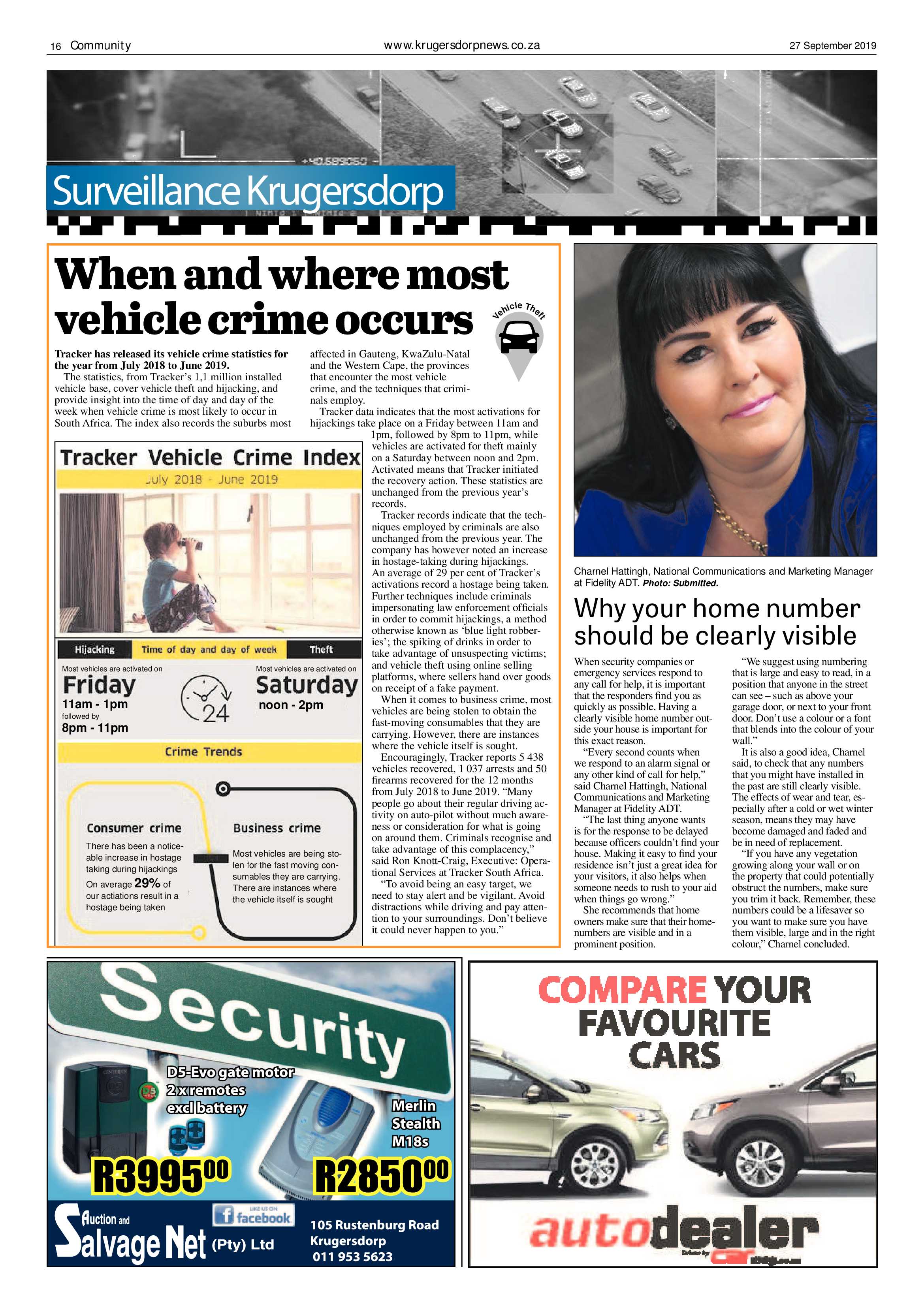 Krugersdorp News 27 September 2019 page 16