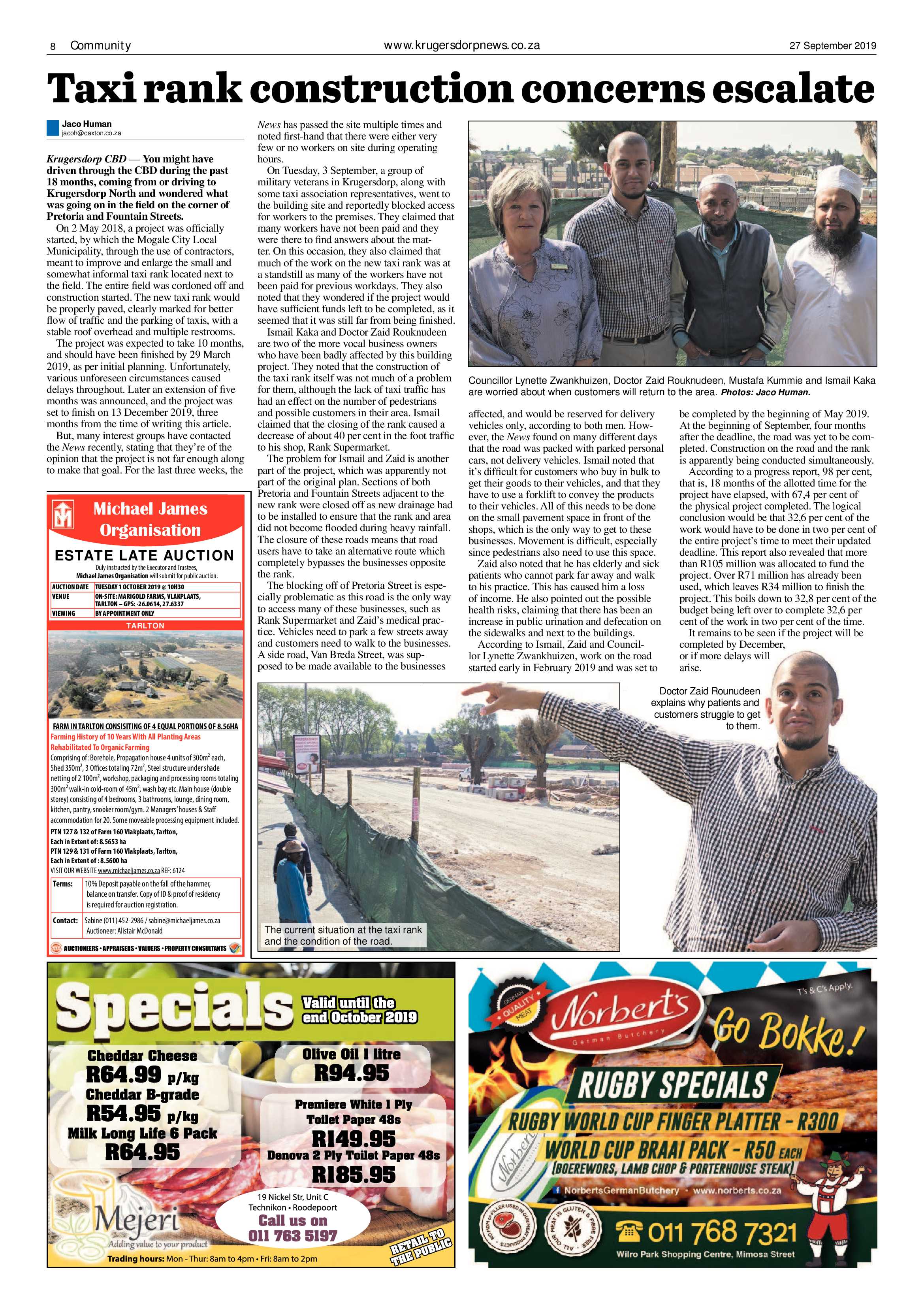 Krugersdorp News 27 September 2019 page 8